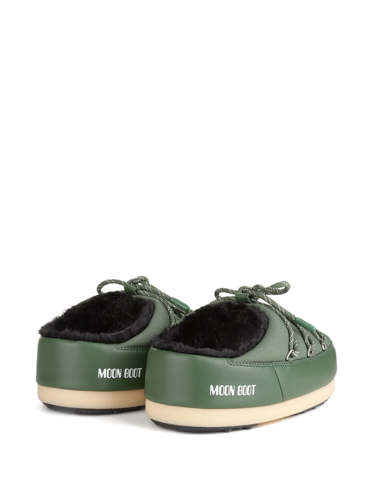 EVX padded lace-up mule boots