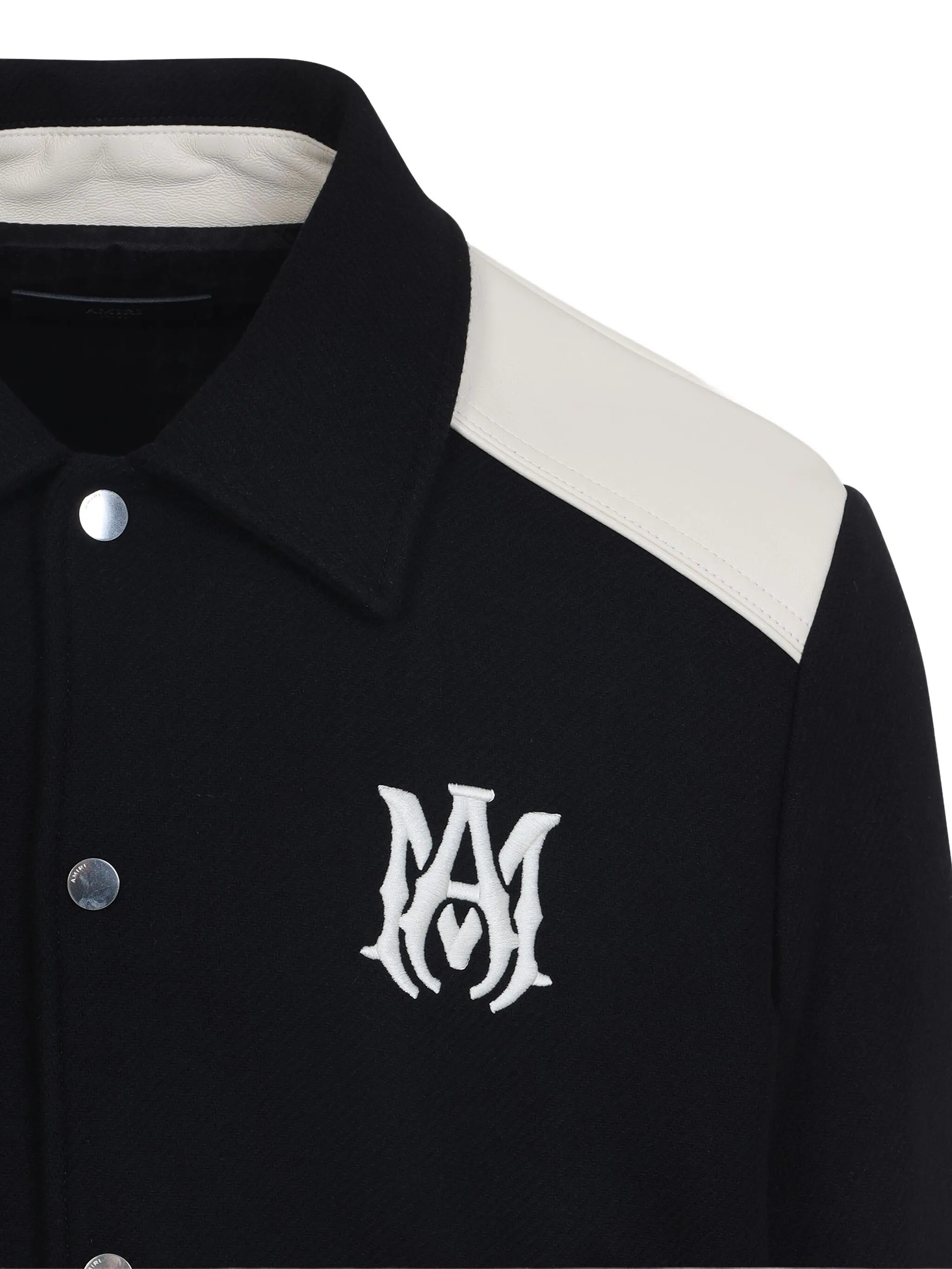varsity logo-embroidered jacket
