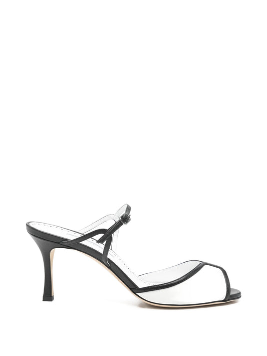 heel strap leather sandals