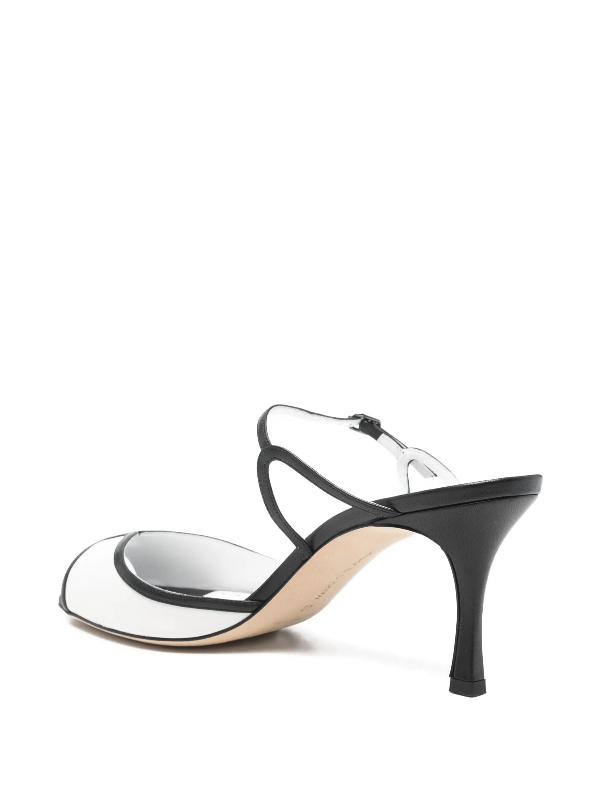 heel strap leather sandals