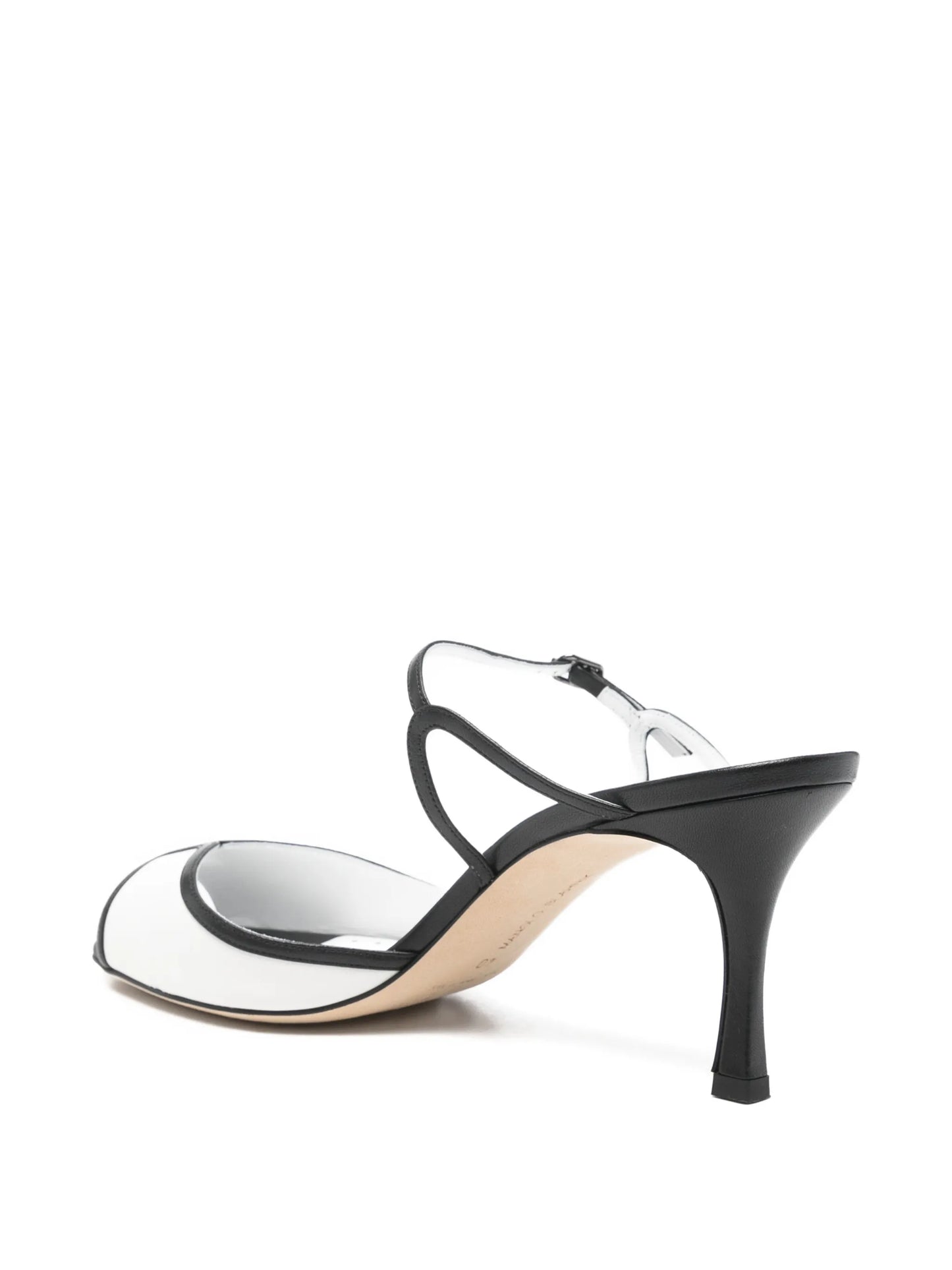heel strap leather sandals