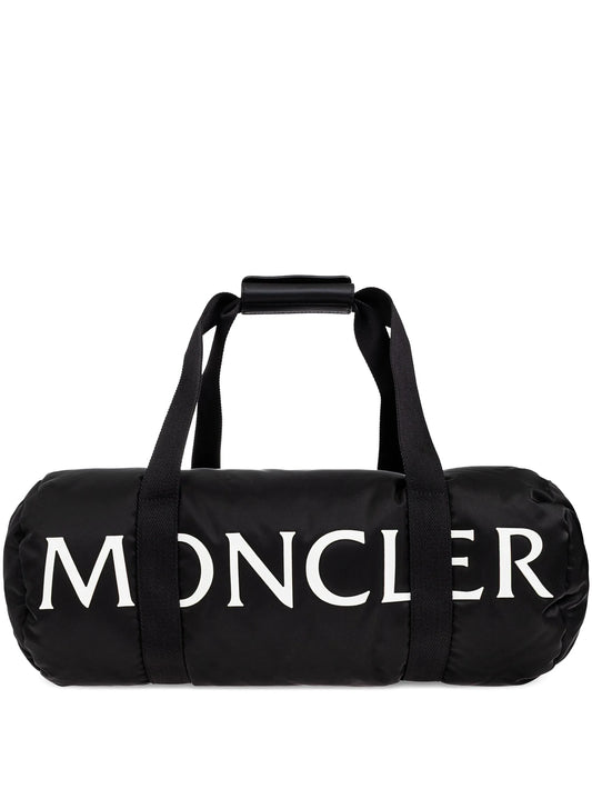 logo-lettering duffle bag