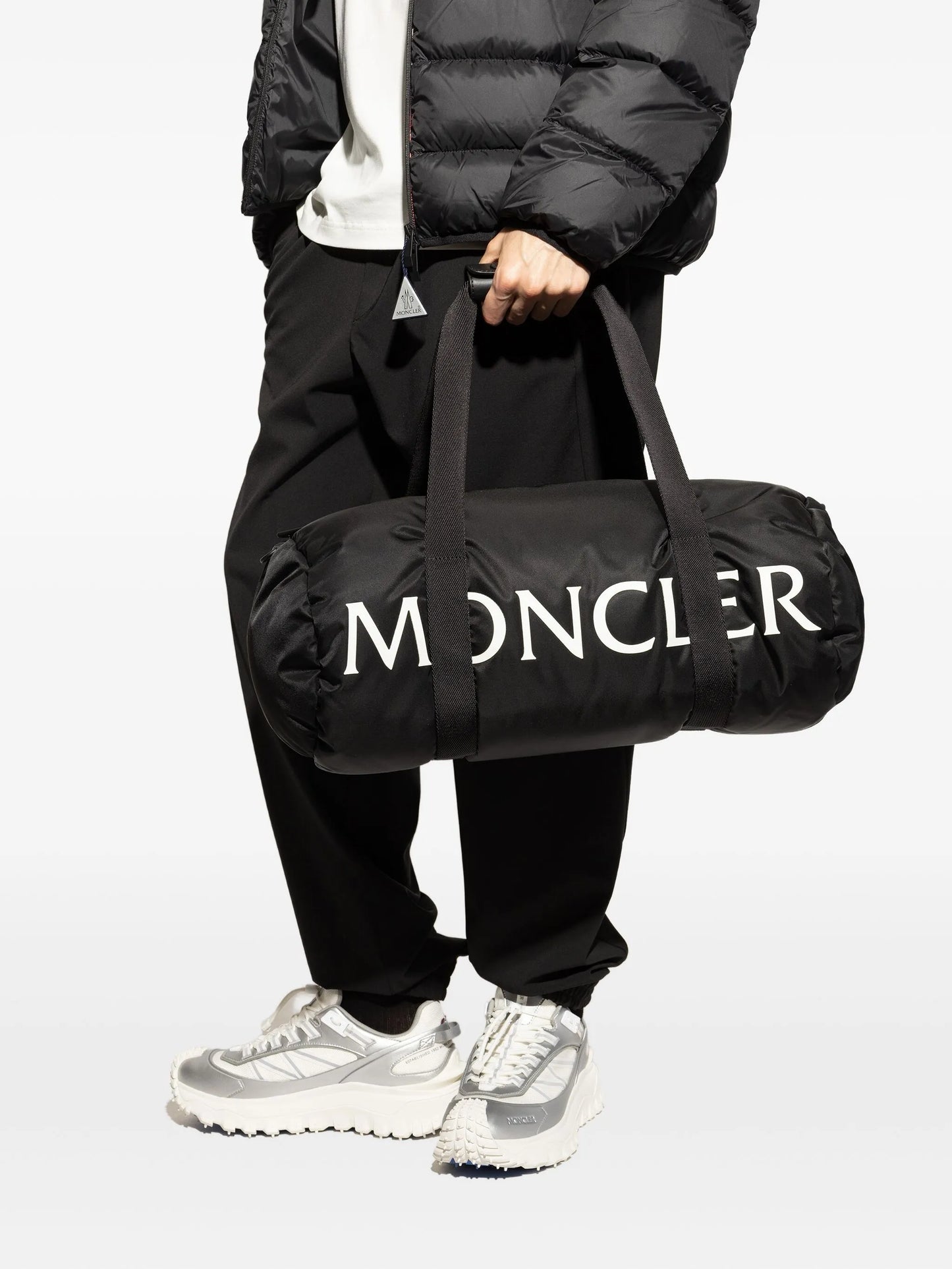logo-lettering duffle bag
