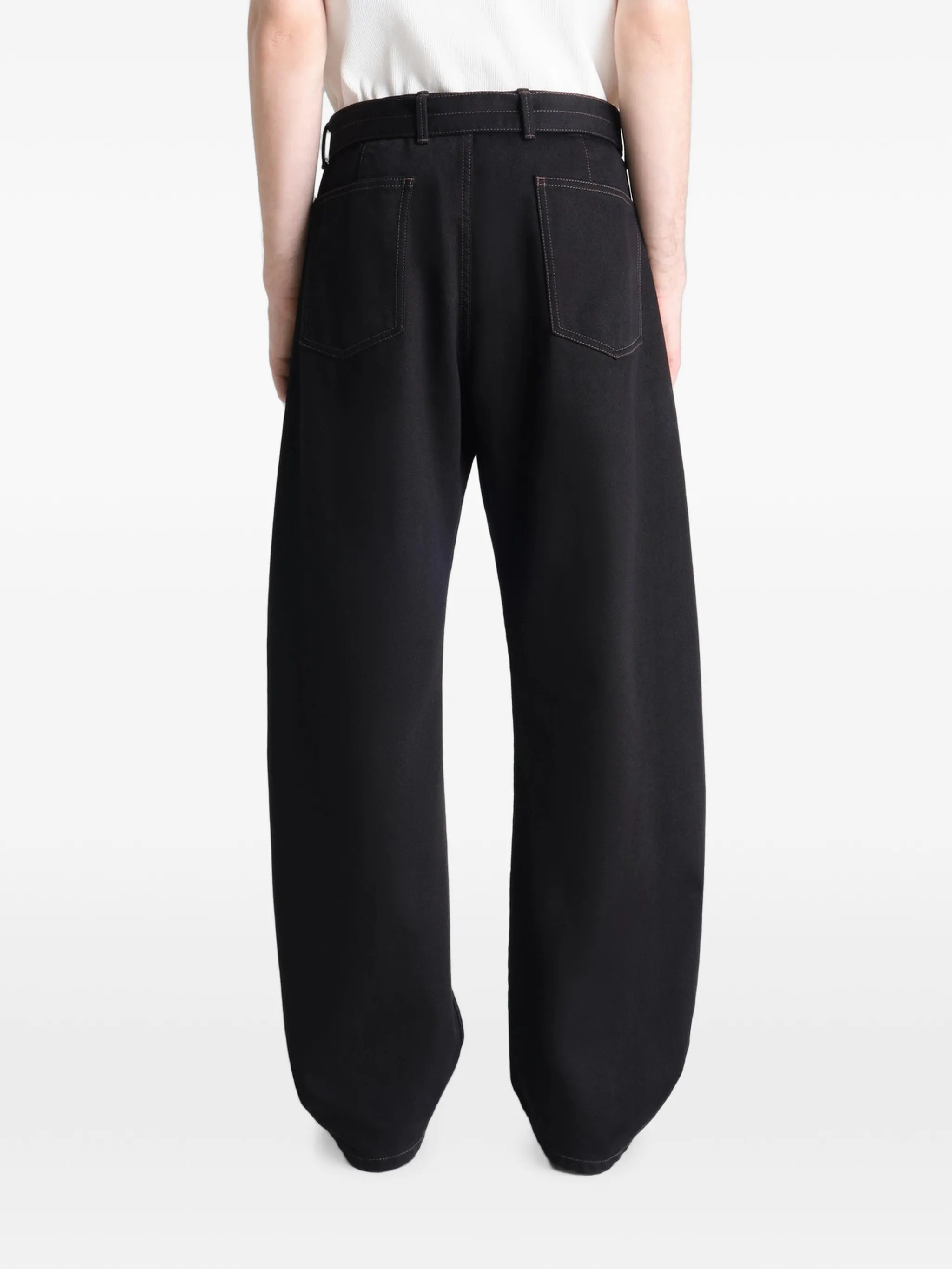 twisted belted jeans