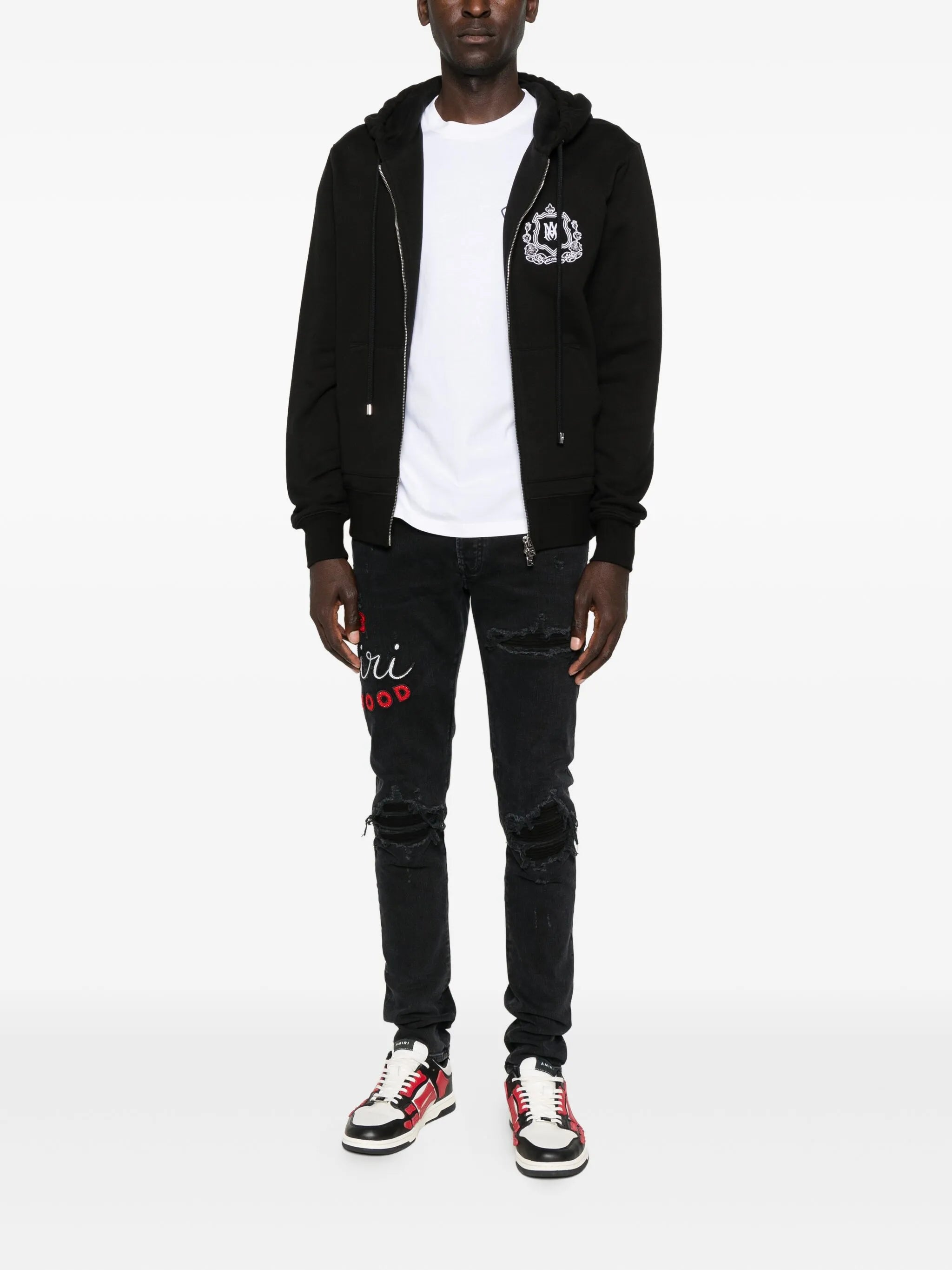 Club MX1 distressed denim jeans