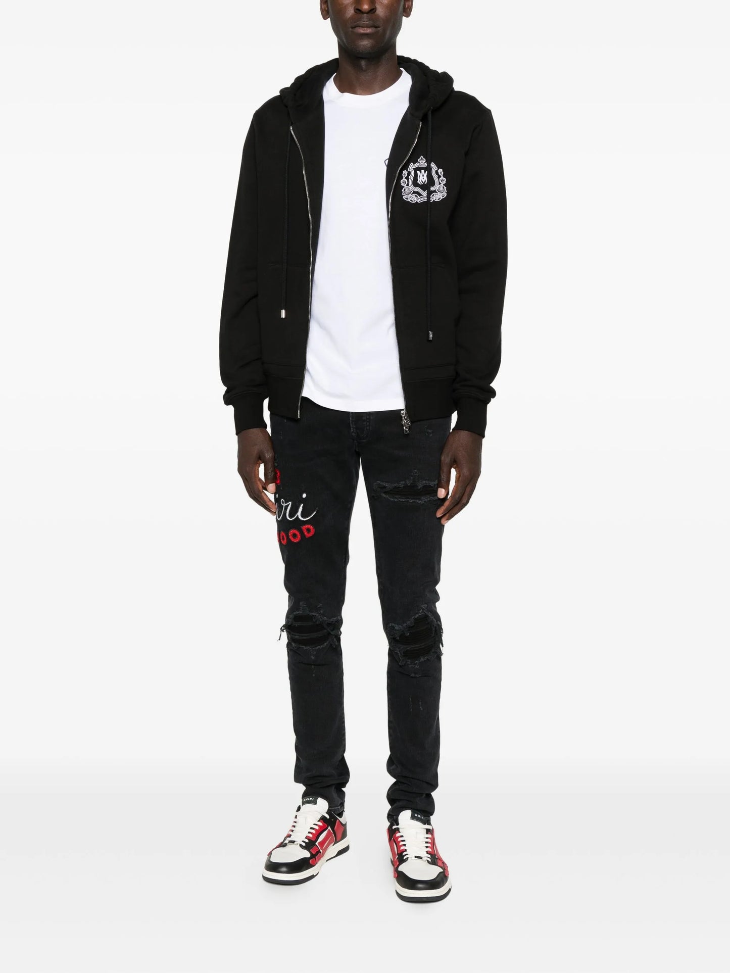 Club MX1 distressed denim jeans