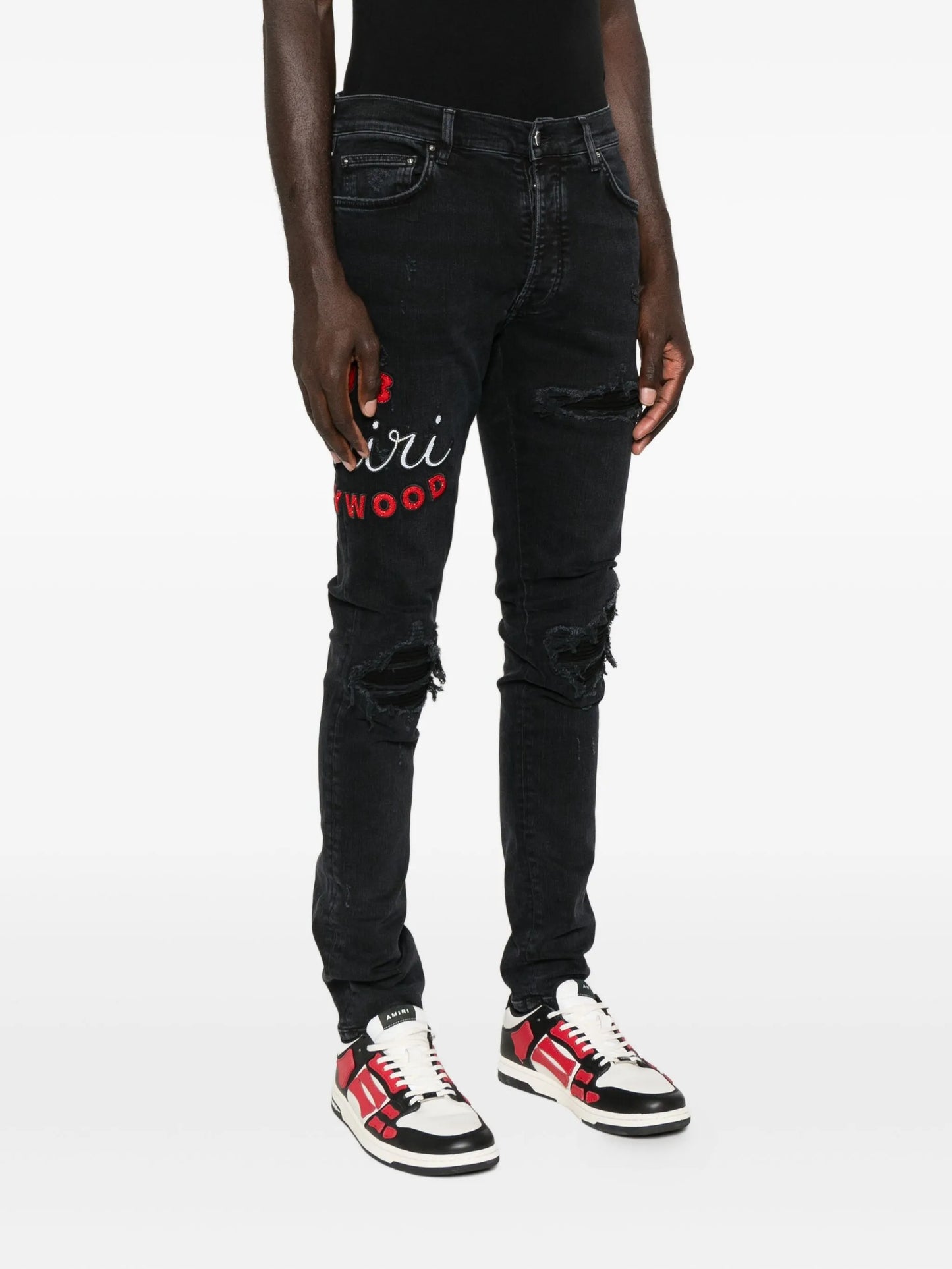 Club MX1 distressed denim jeans