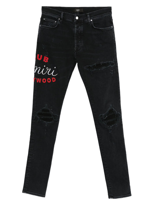 Club MX1 distressed denim jeans