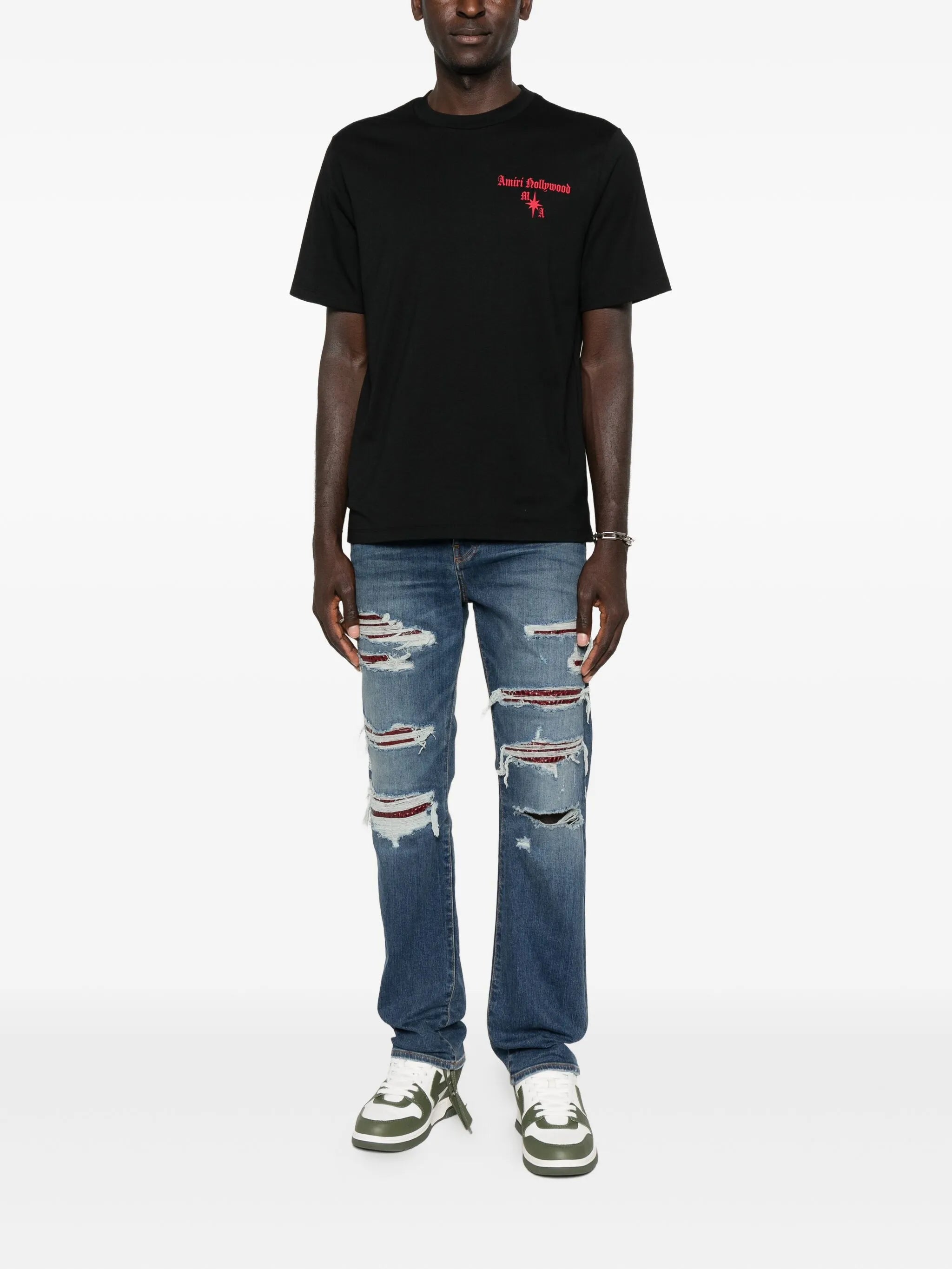 distressed jeans