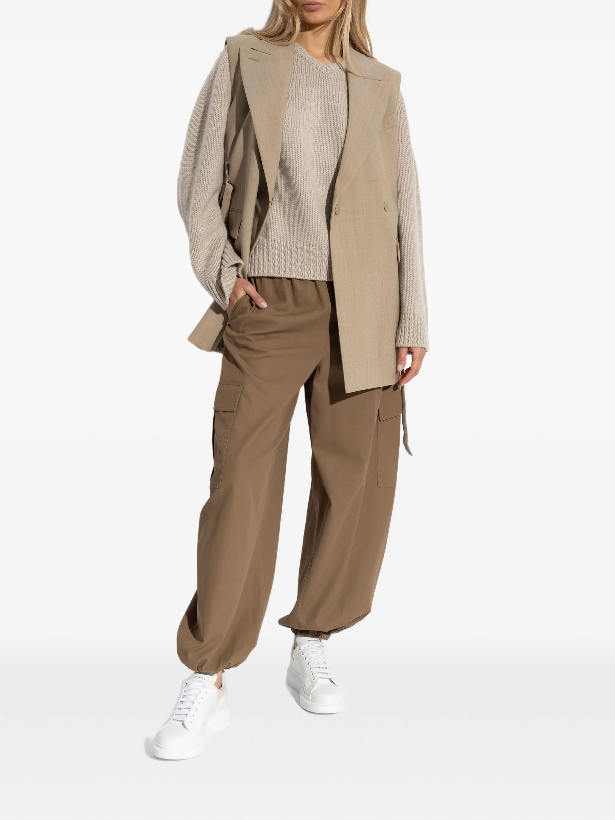 Glauco elasticated tapered trousers