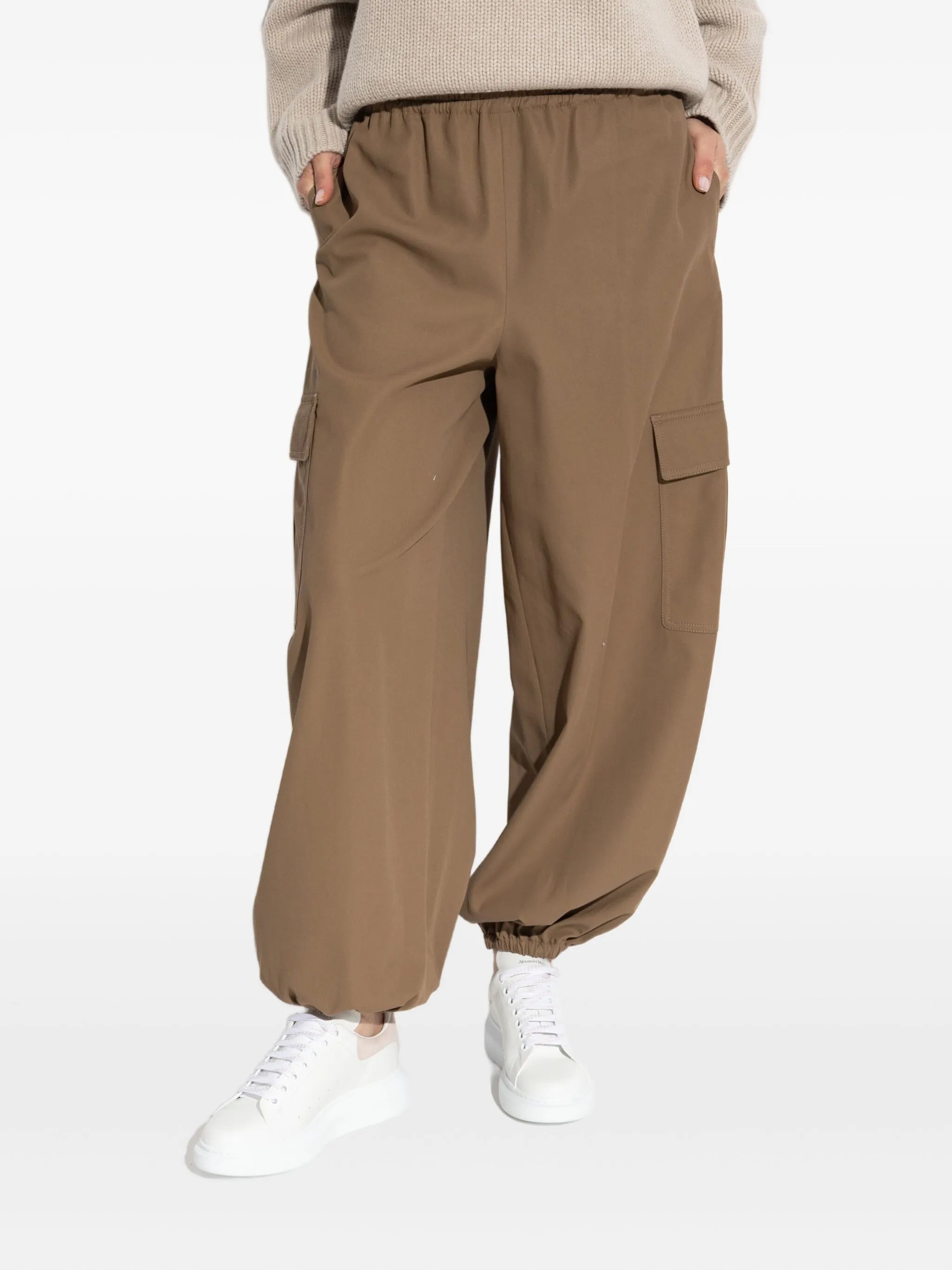 Glauco elasticated tapered trousers