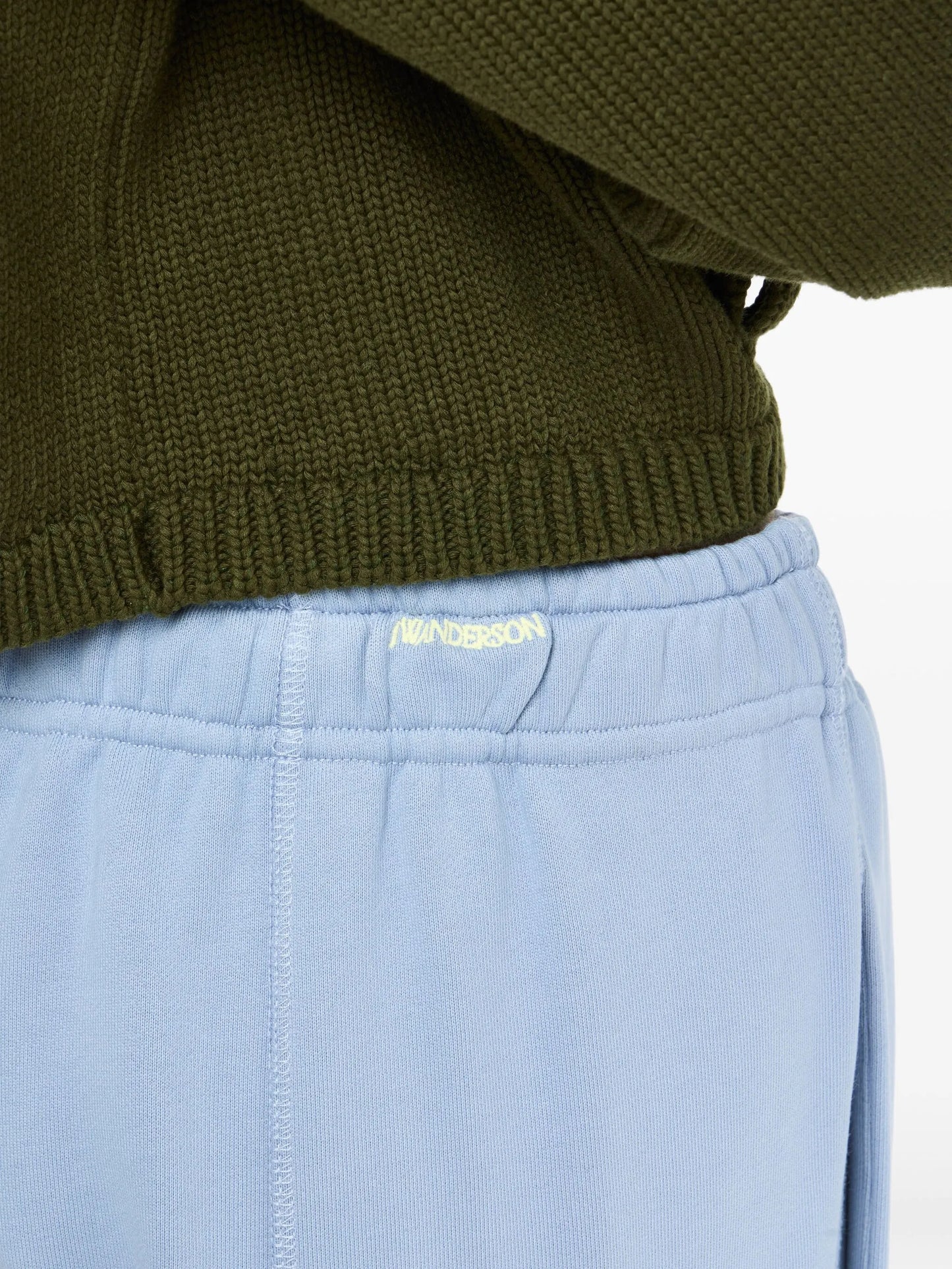 tie-fastening cotton trousers