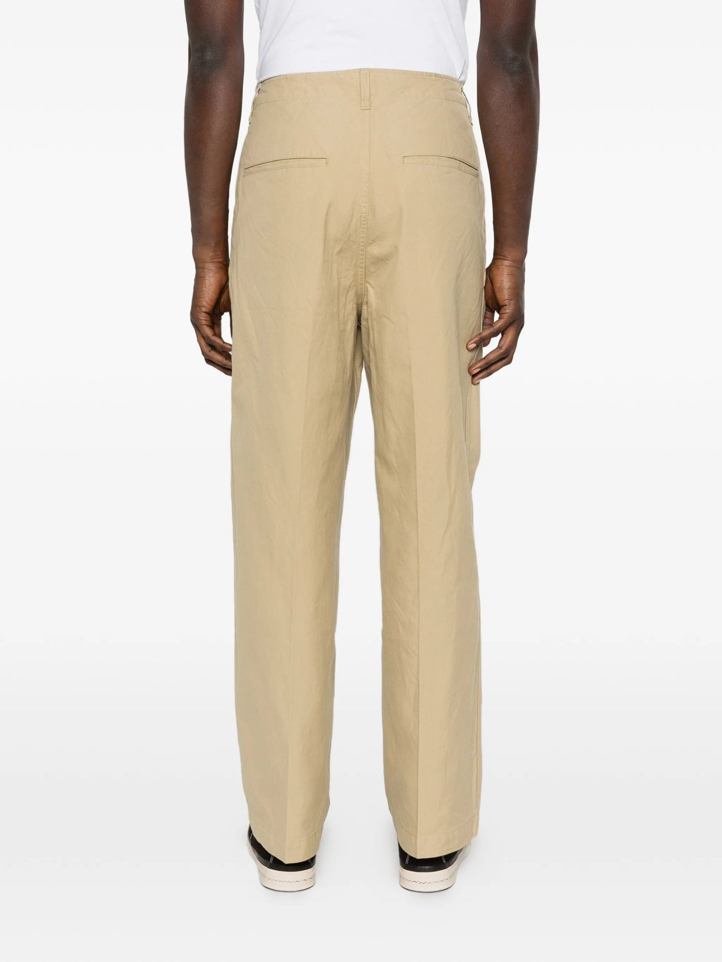 Broader chino trousers