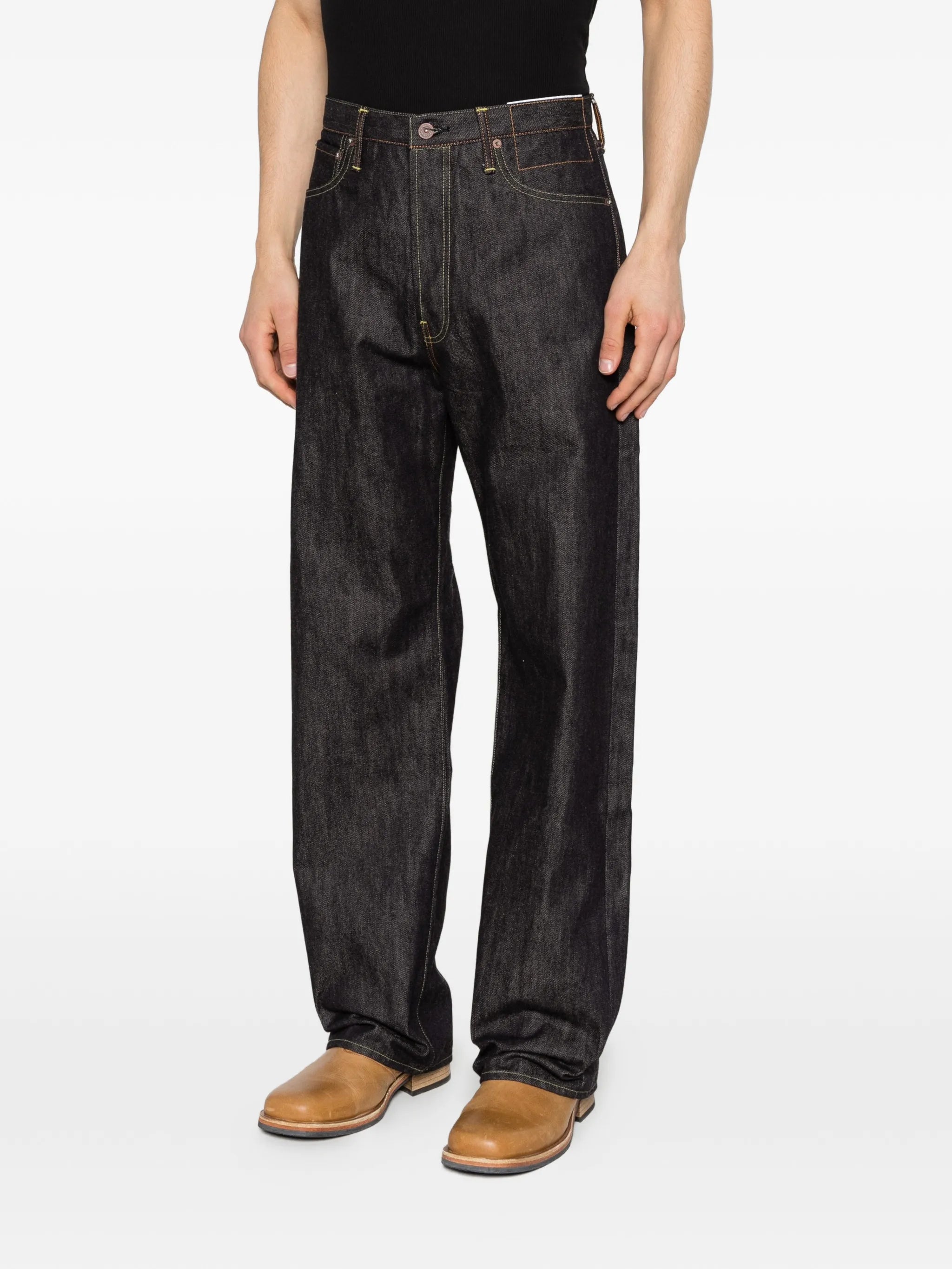 raw-finish jeans
