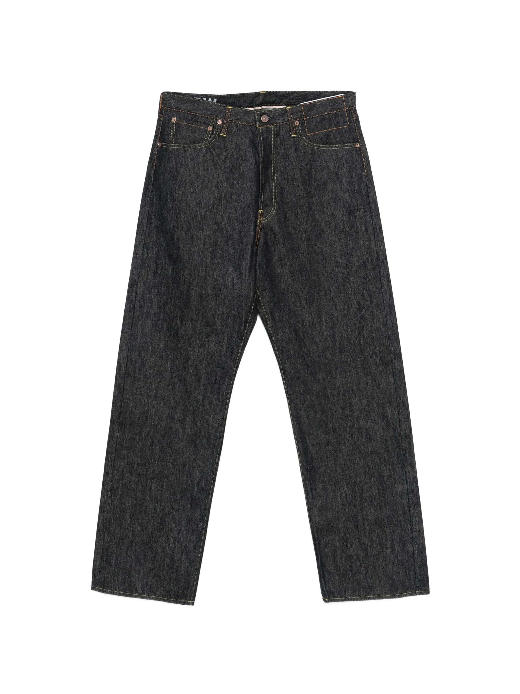Social Sculpture 01 wide raw jeans