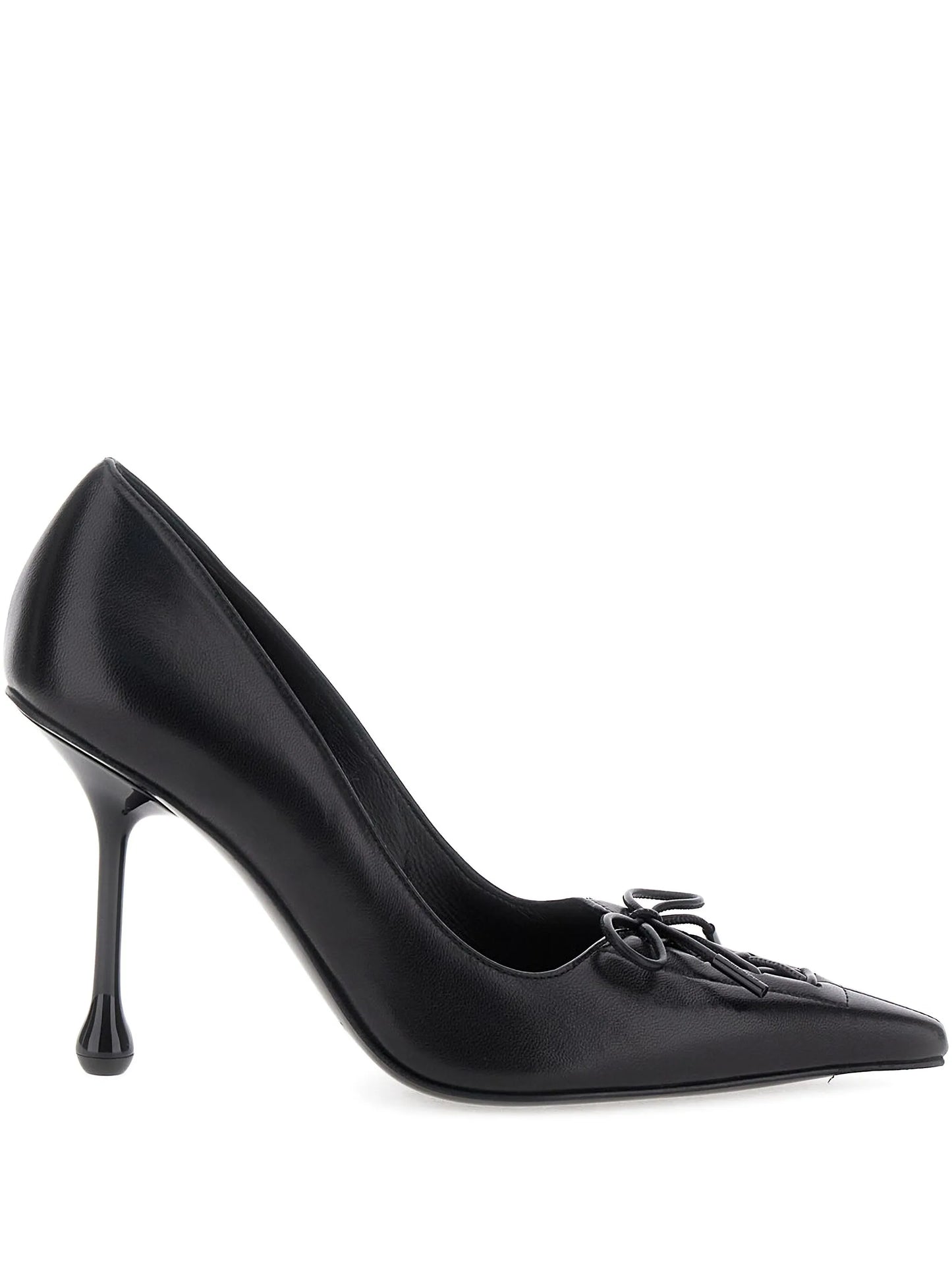 Scarlet lace-up pumps