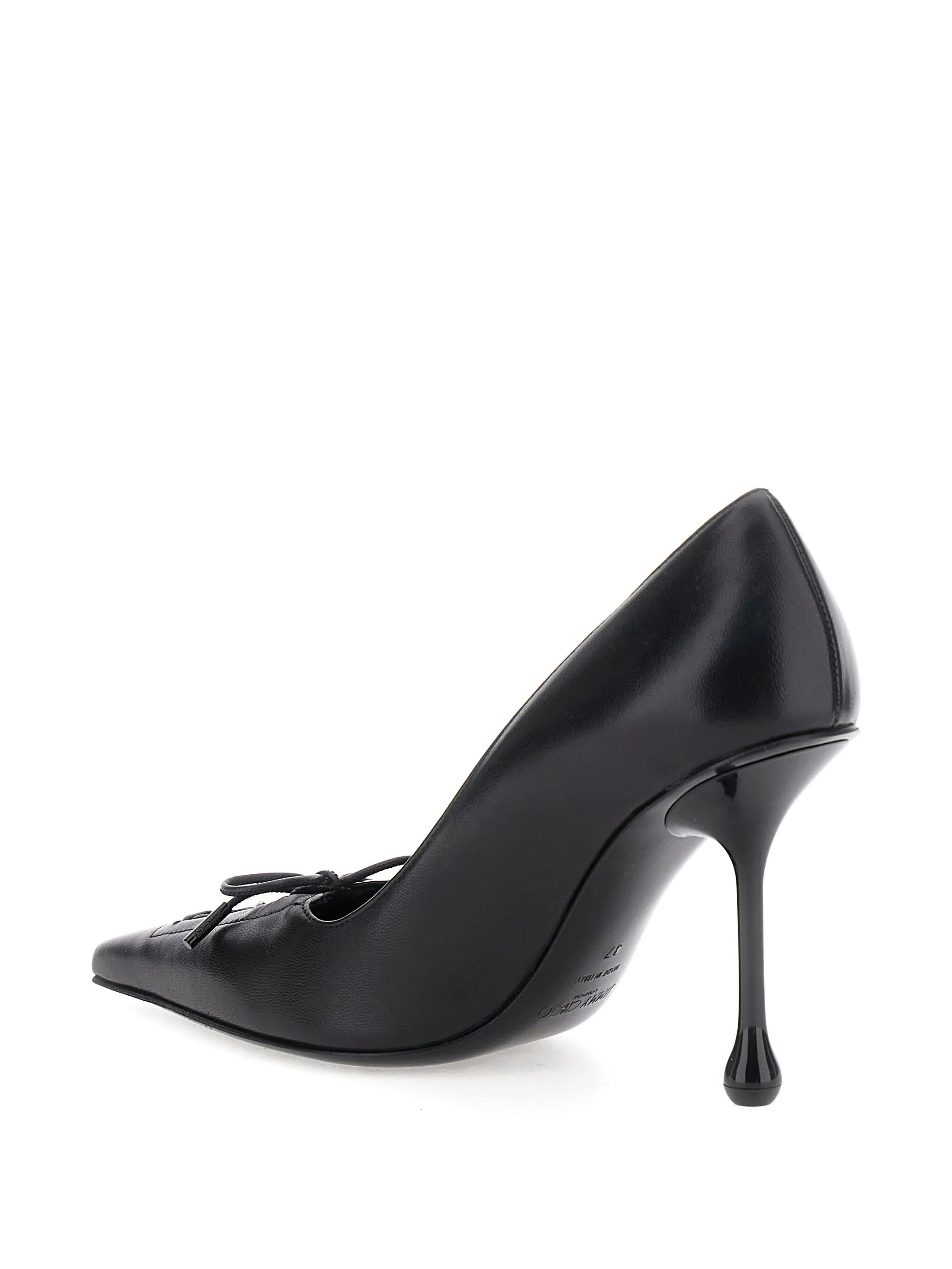 Scarlet lace-up pumps