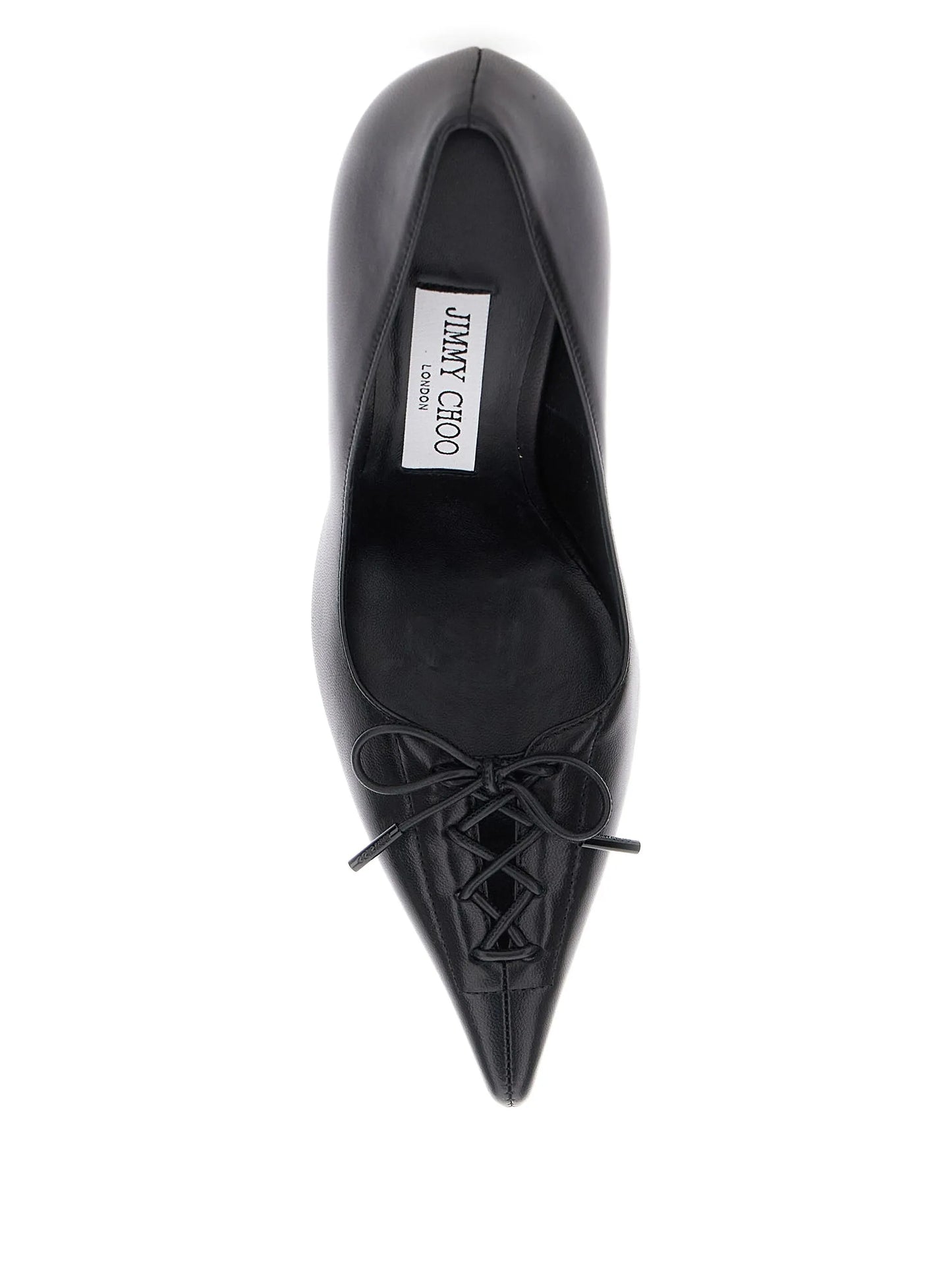 Scarlet lace-up pumps