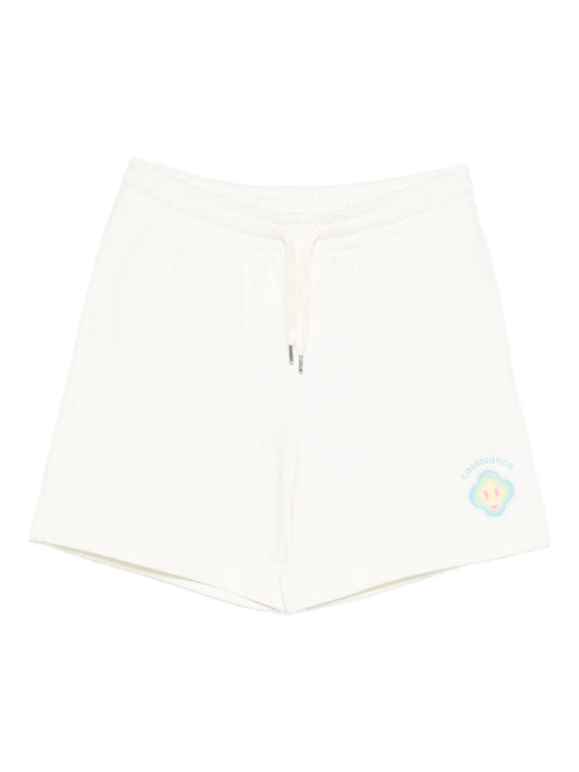 Airbrush Smiley drawstring shorts