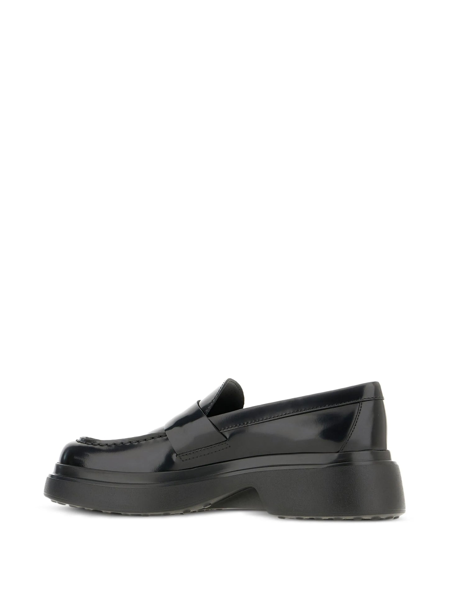 platform leather loafers