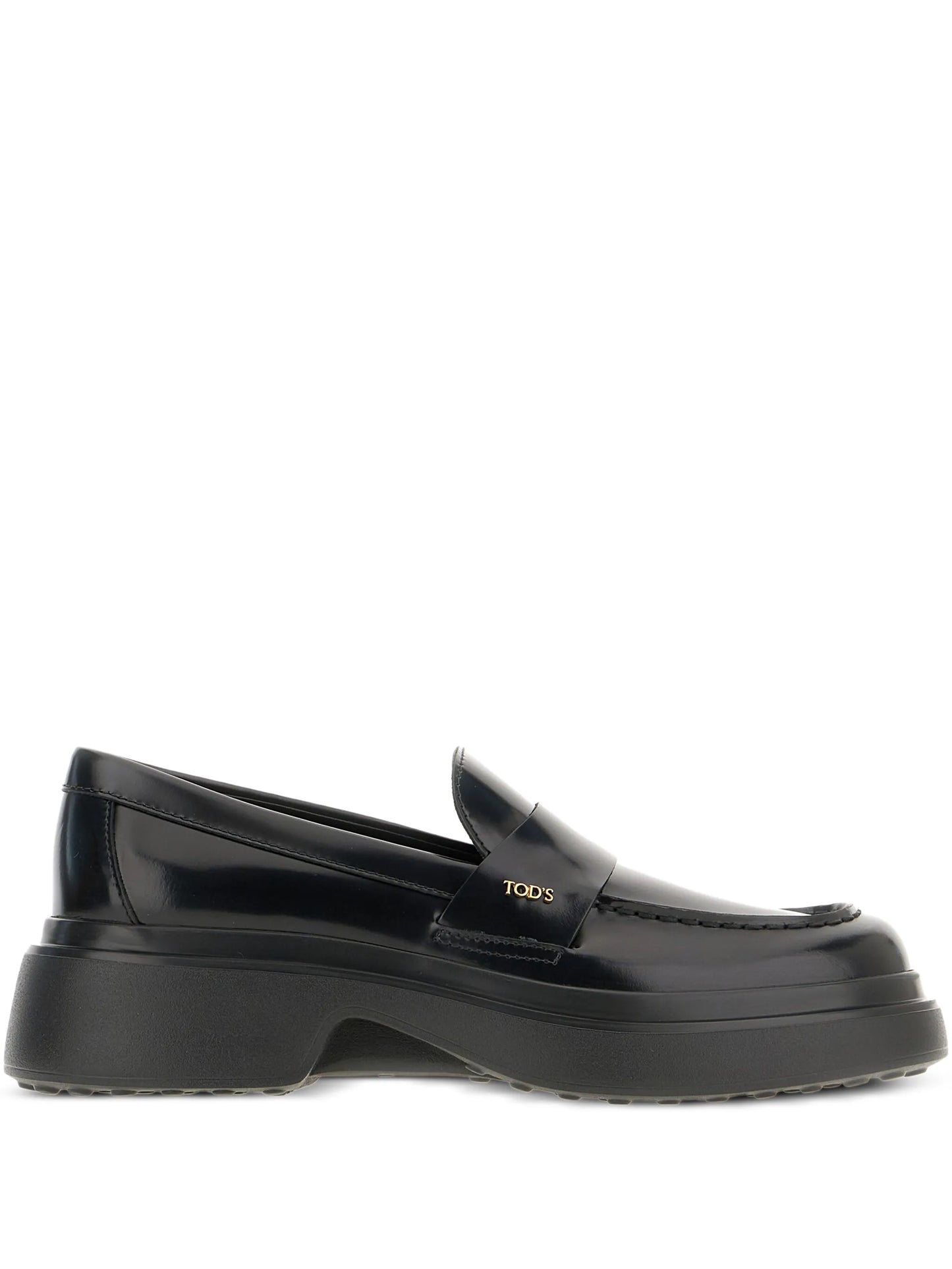 platform leather loafers