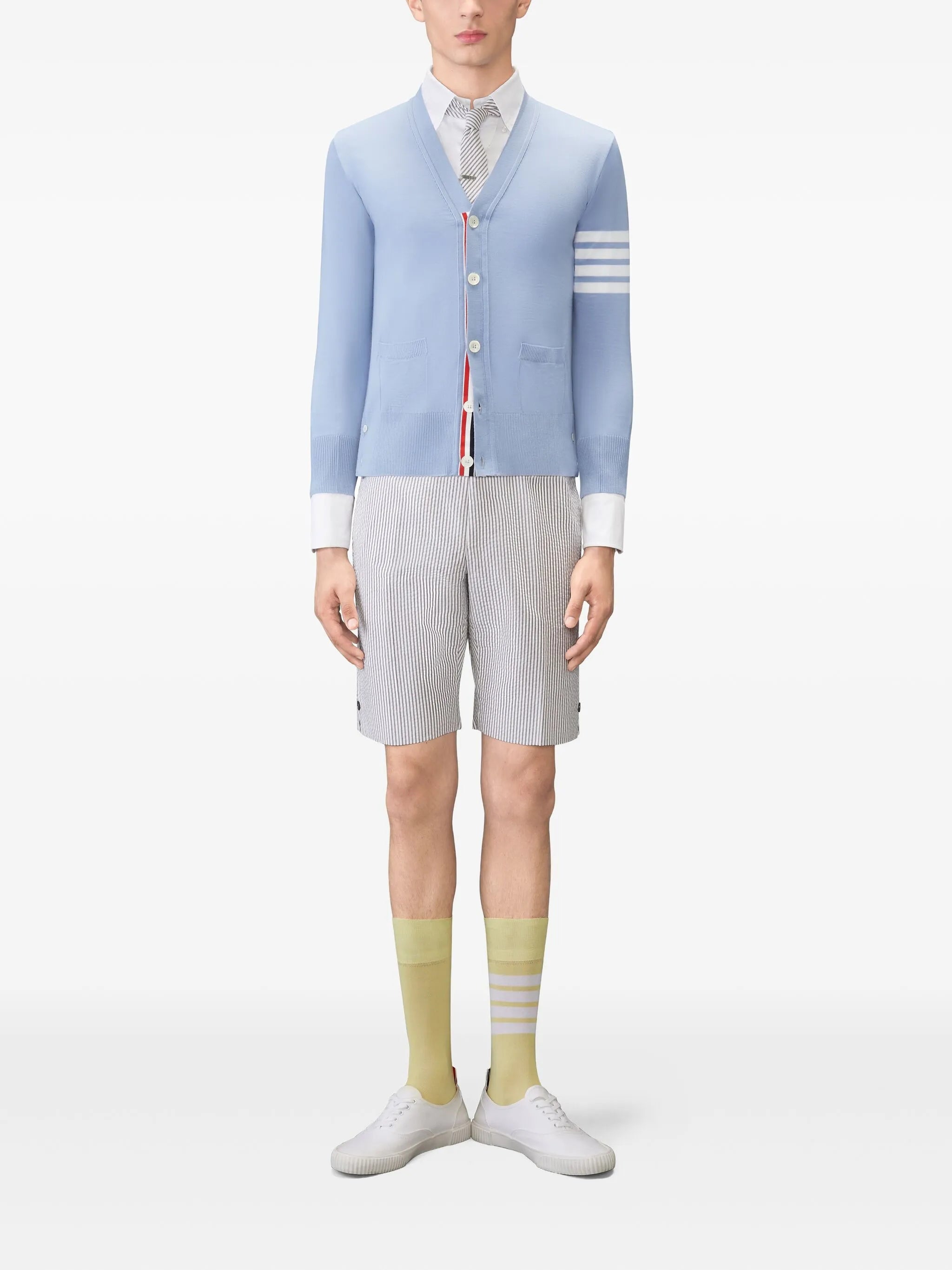 merino wool 4-Bar cardigan