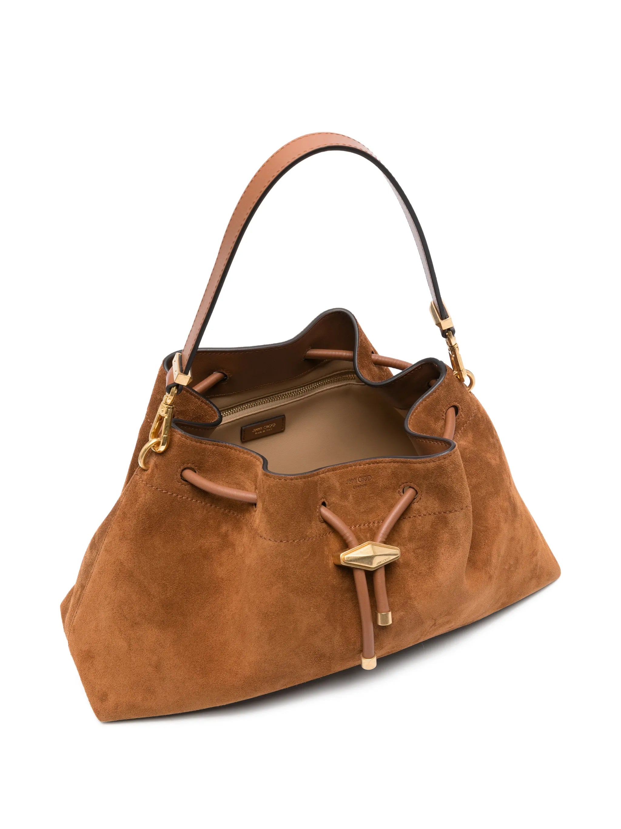 medium Cinch suede shoulder bag