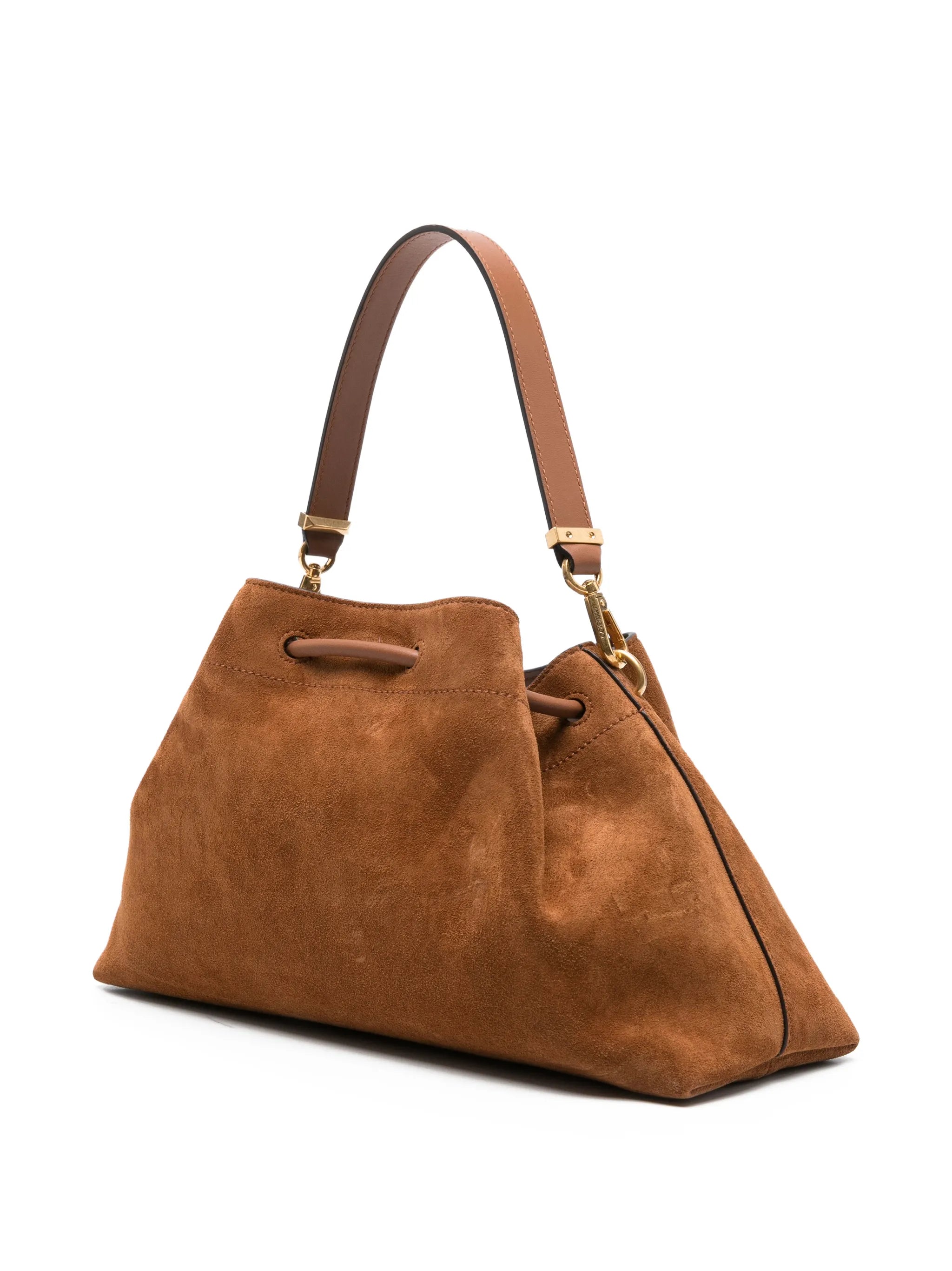 medium Cinch suede shoulder bag