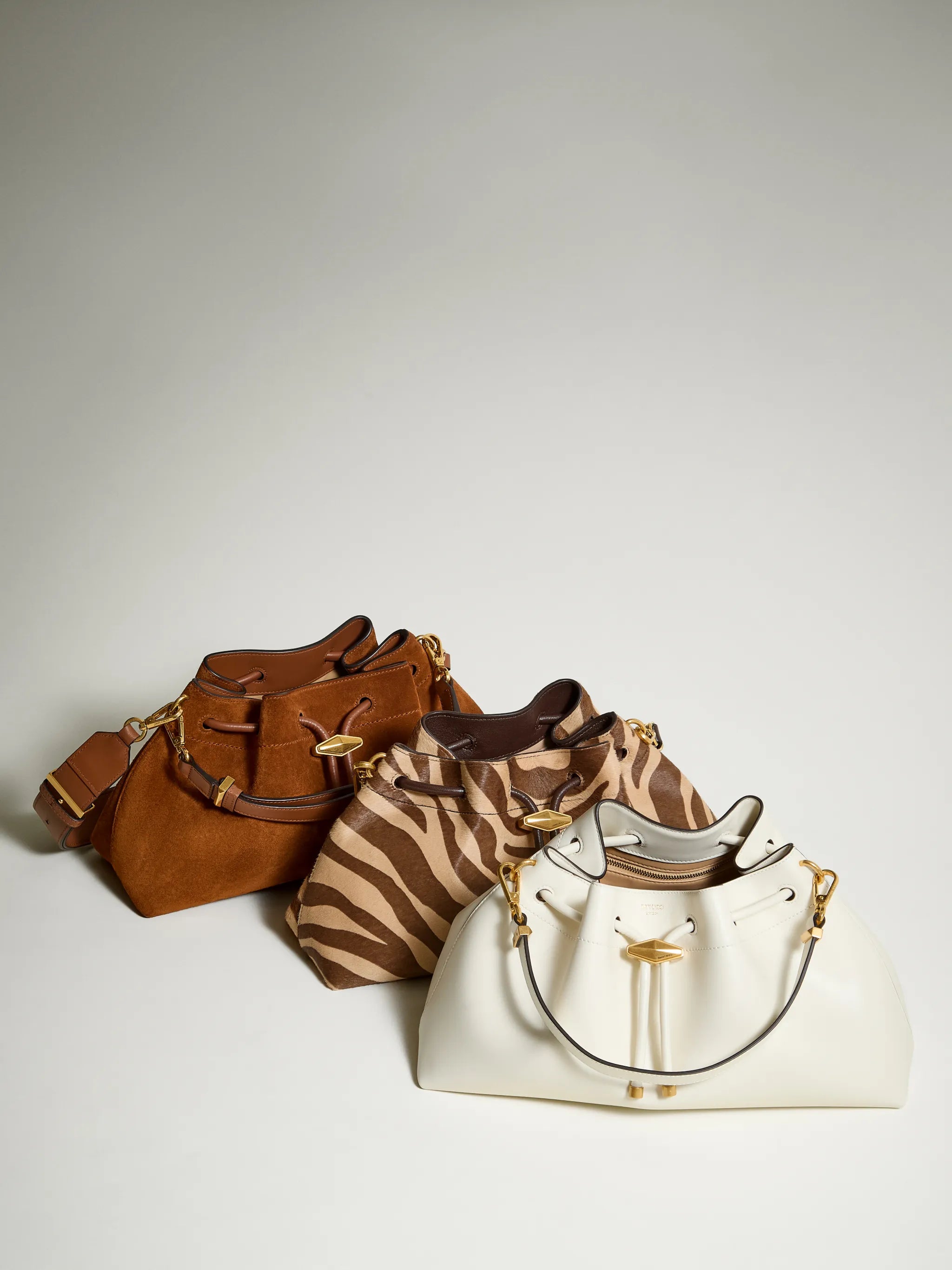 medium Cinch suede shoulder bag