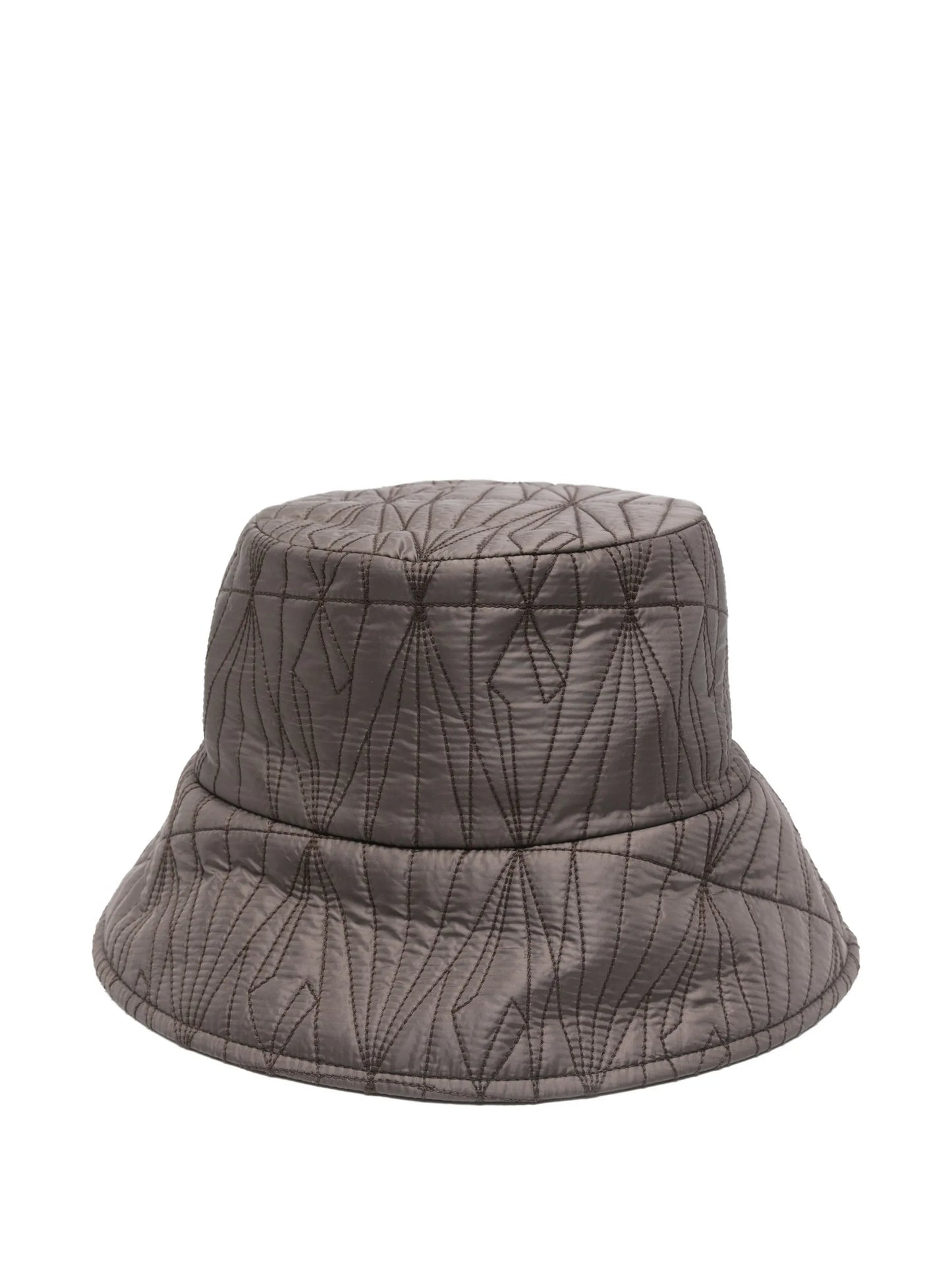 logo-patch quilted bucket hat