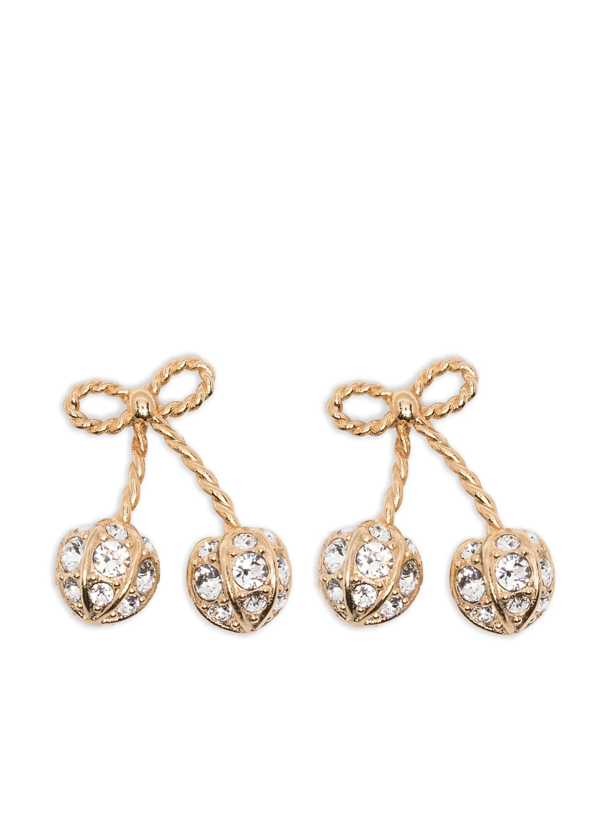 Cherryfic crystal-embellished earrings
