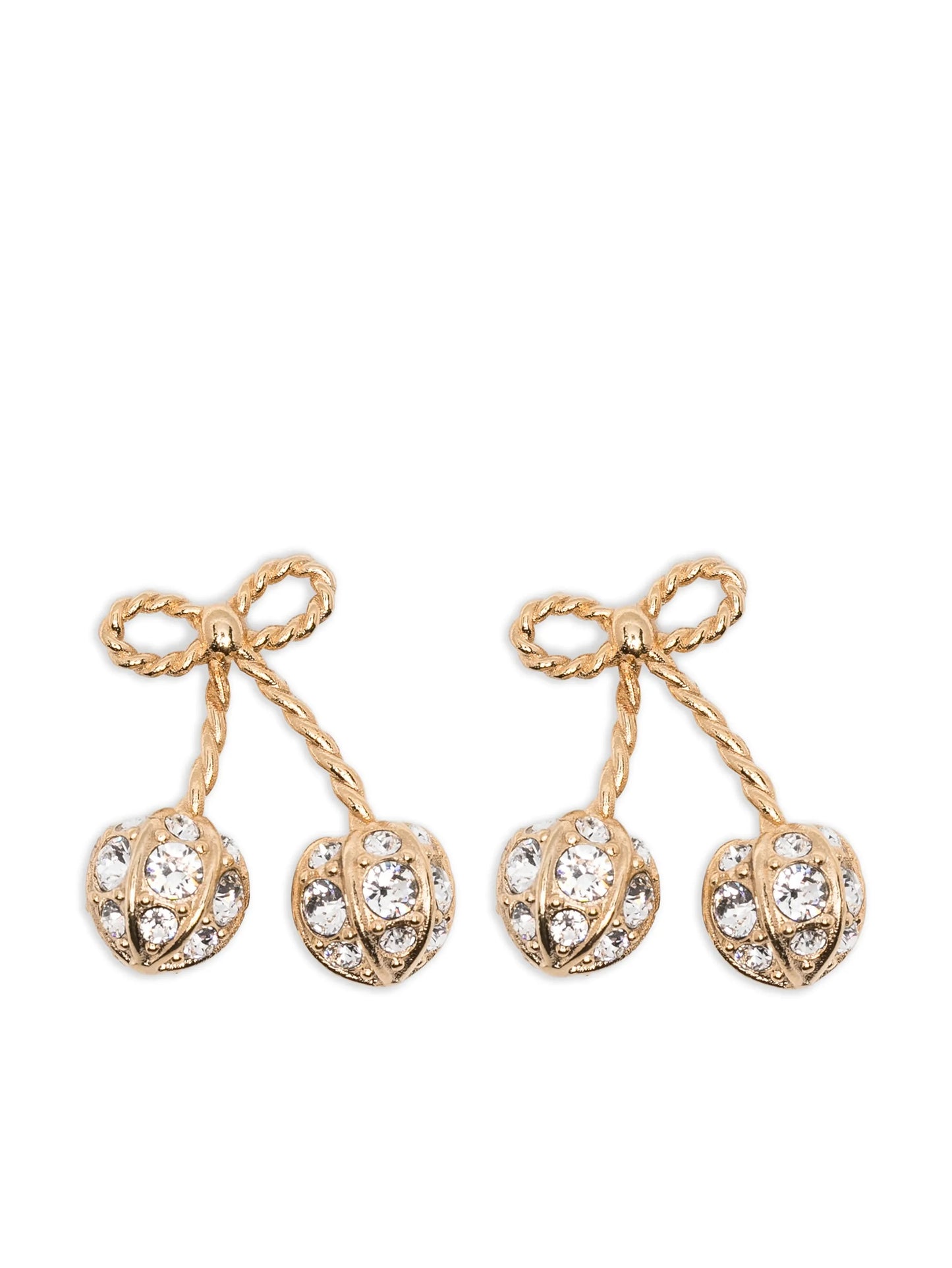 Cherryfic crystal-embellished earrings