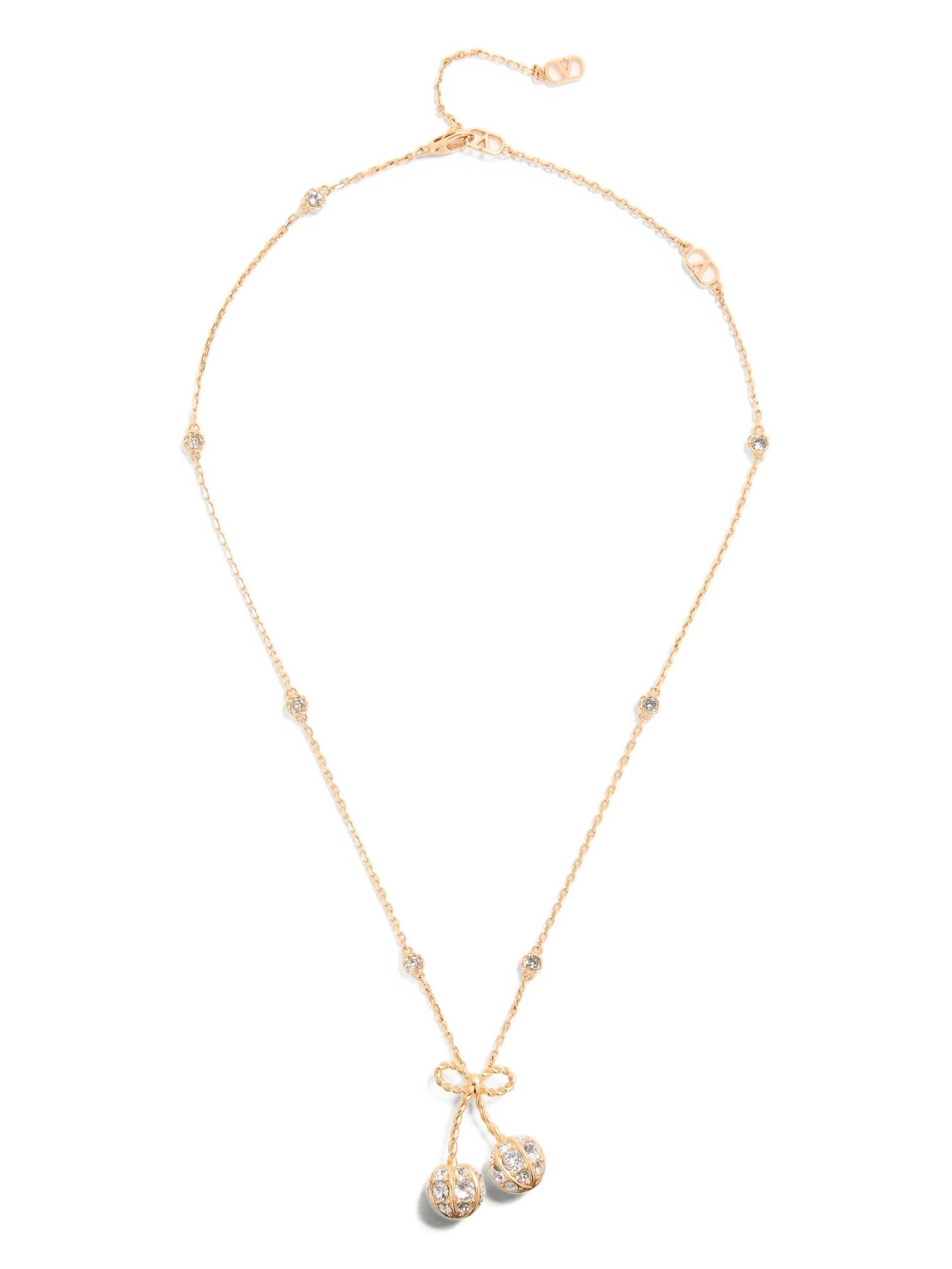 Cherryfic crystal-embellished necklace