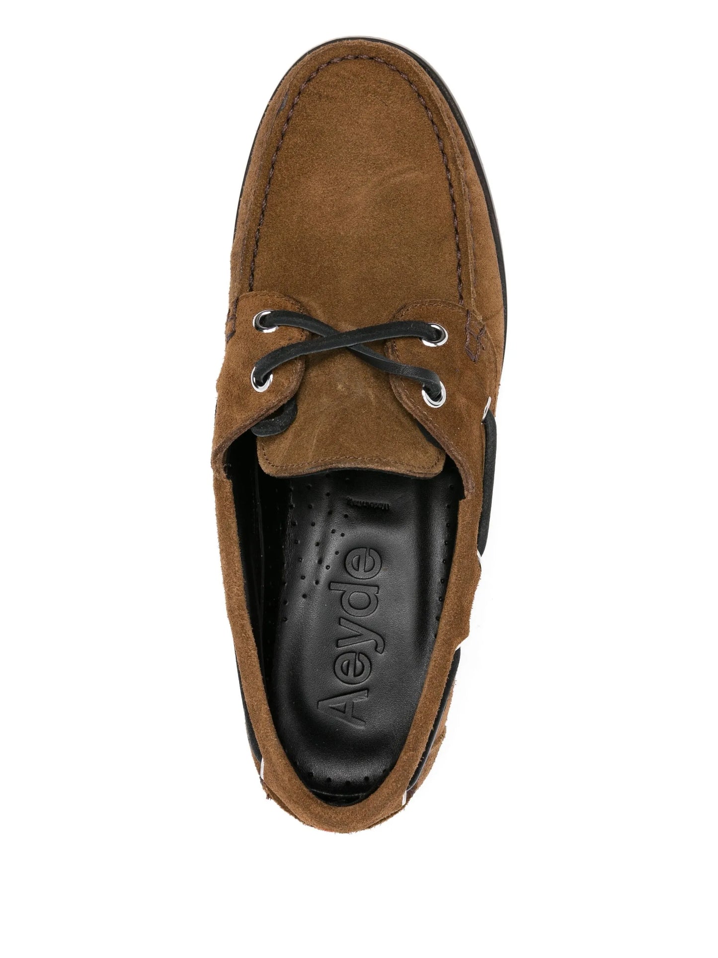 Harris suede lace-up boat shoes