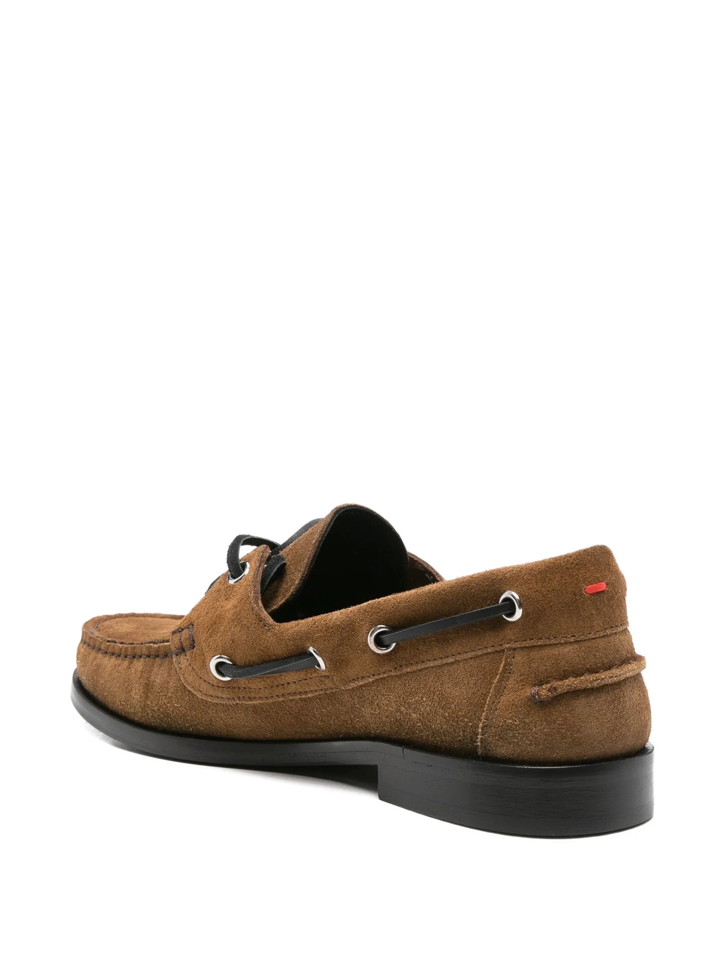 Harris suede lace-up boat shoes