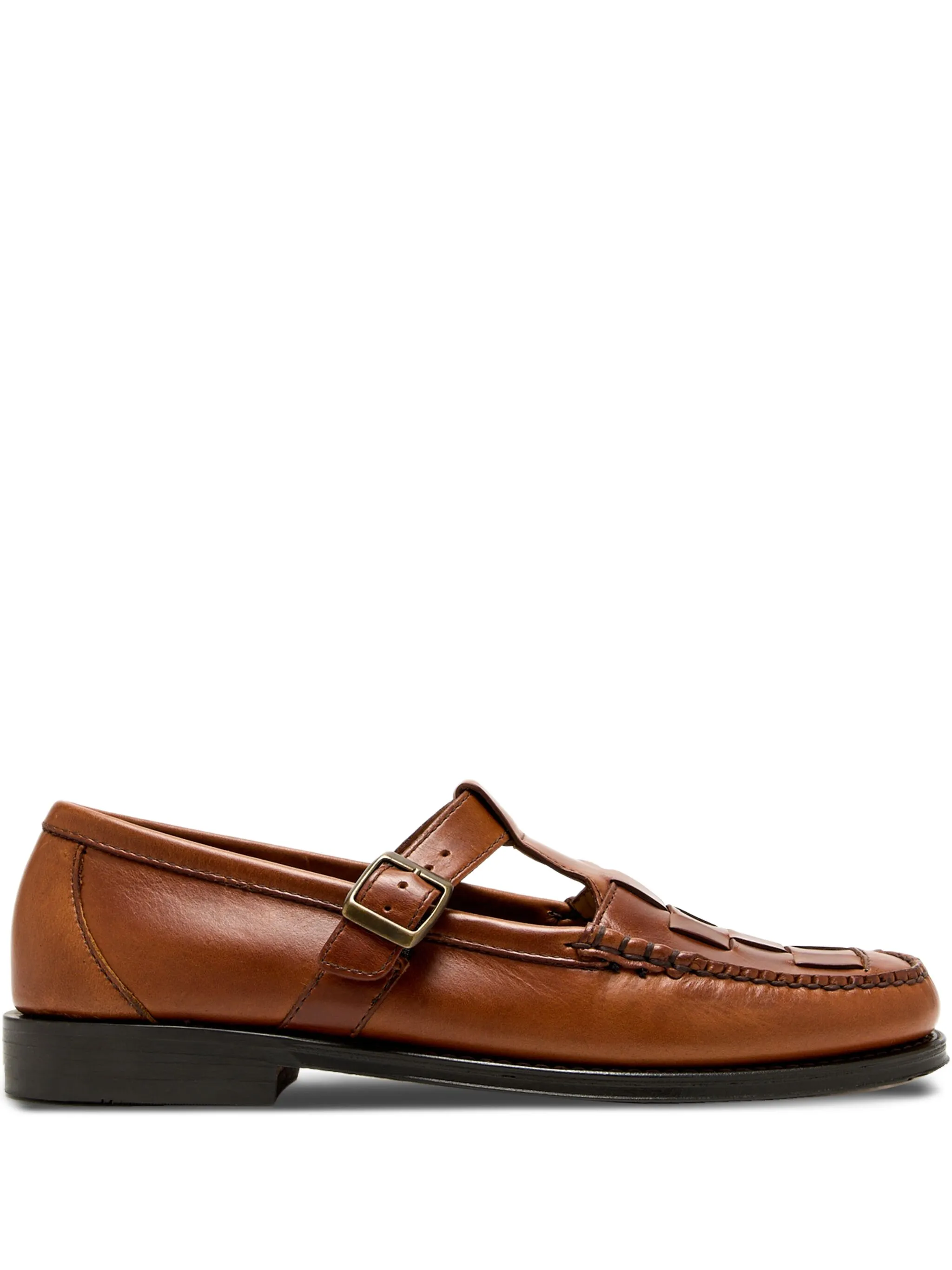 Weejuns Fisherman sandals in mid brown leather