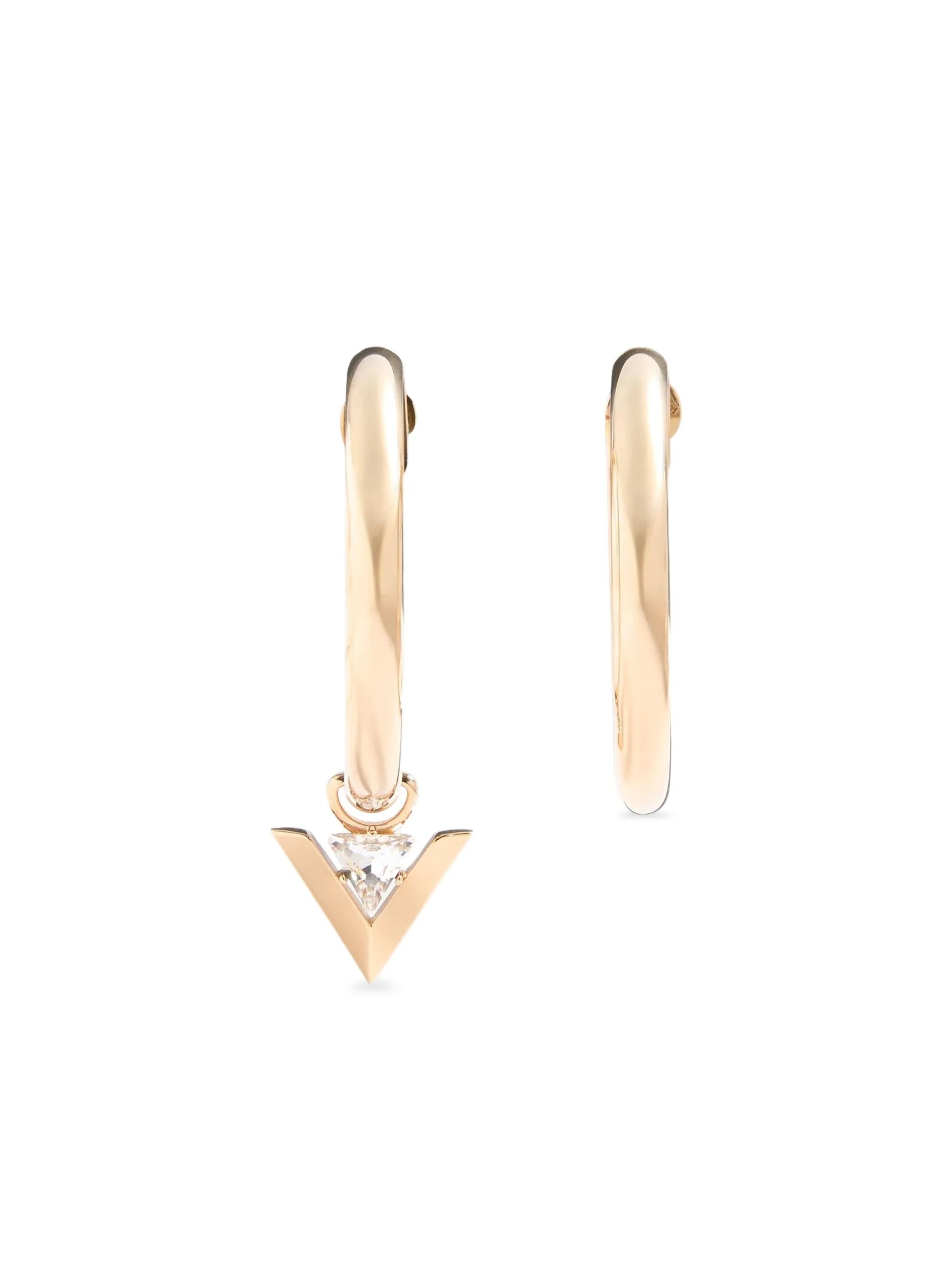 Je Les V-metal earrings
