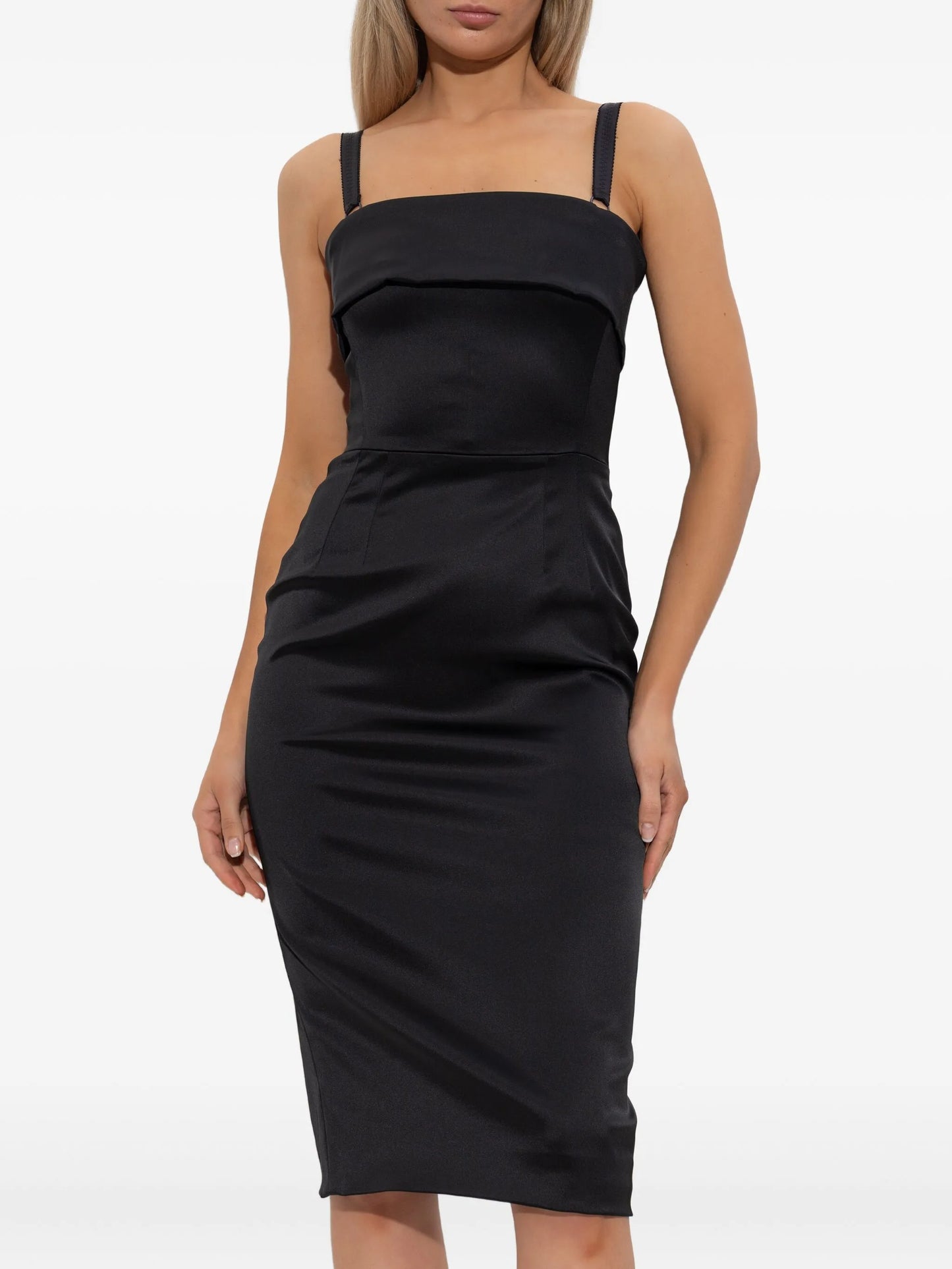 satin strap mini dress