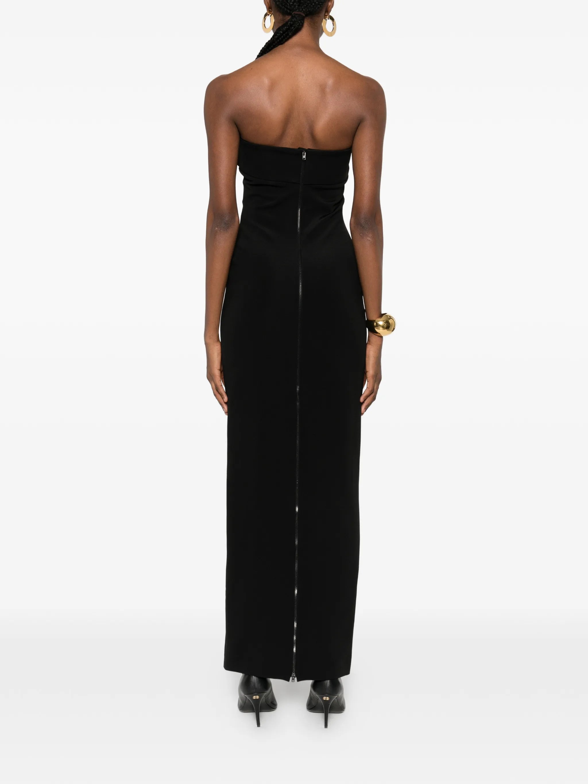 strapless maxi dress