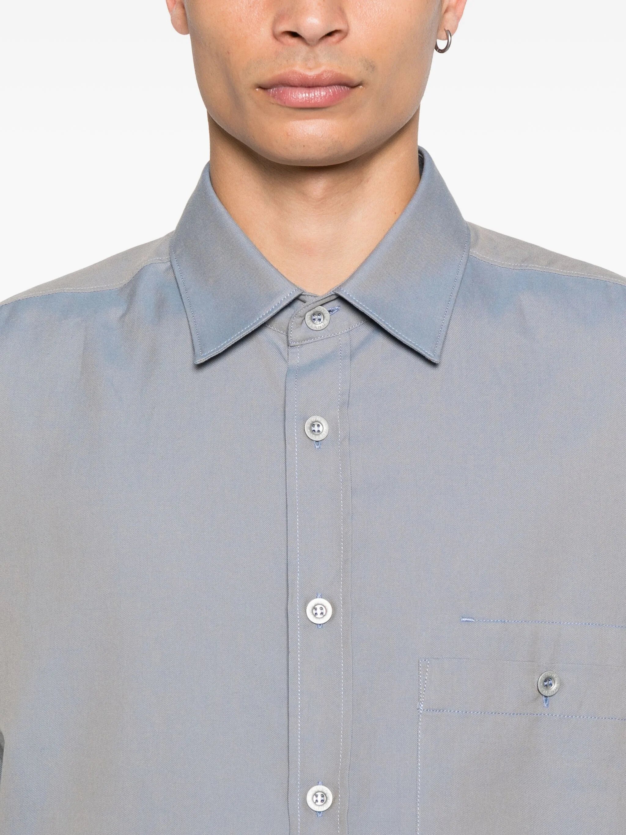 patch-pocket button-down shirt