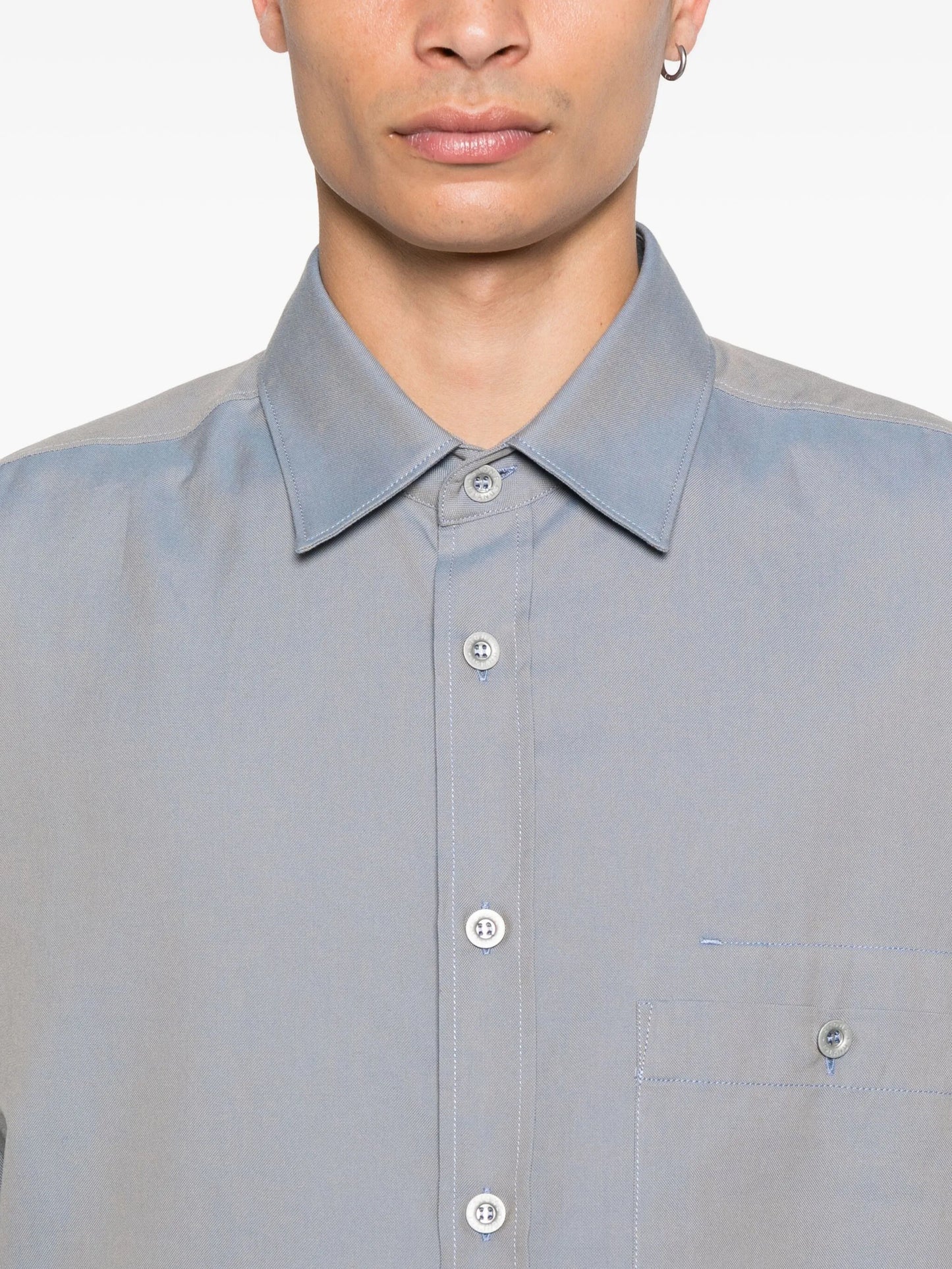 patch-pocket button-down shirt