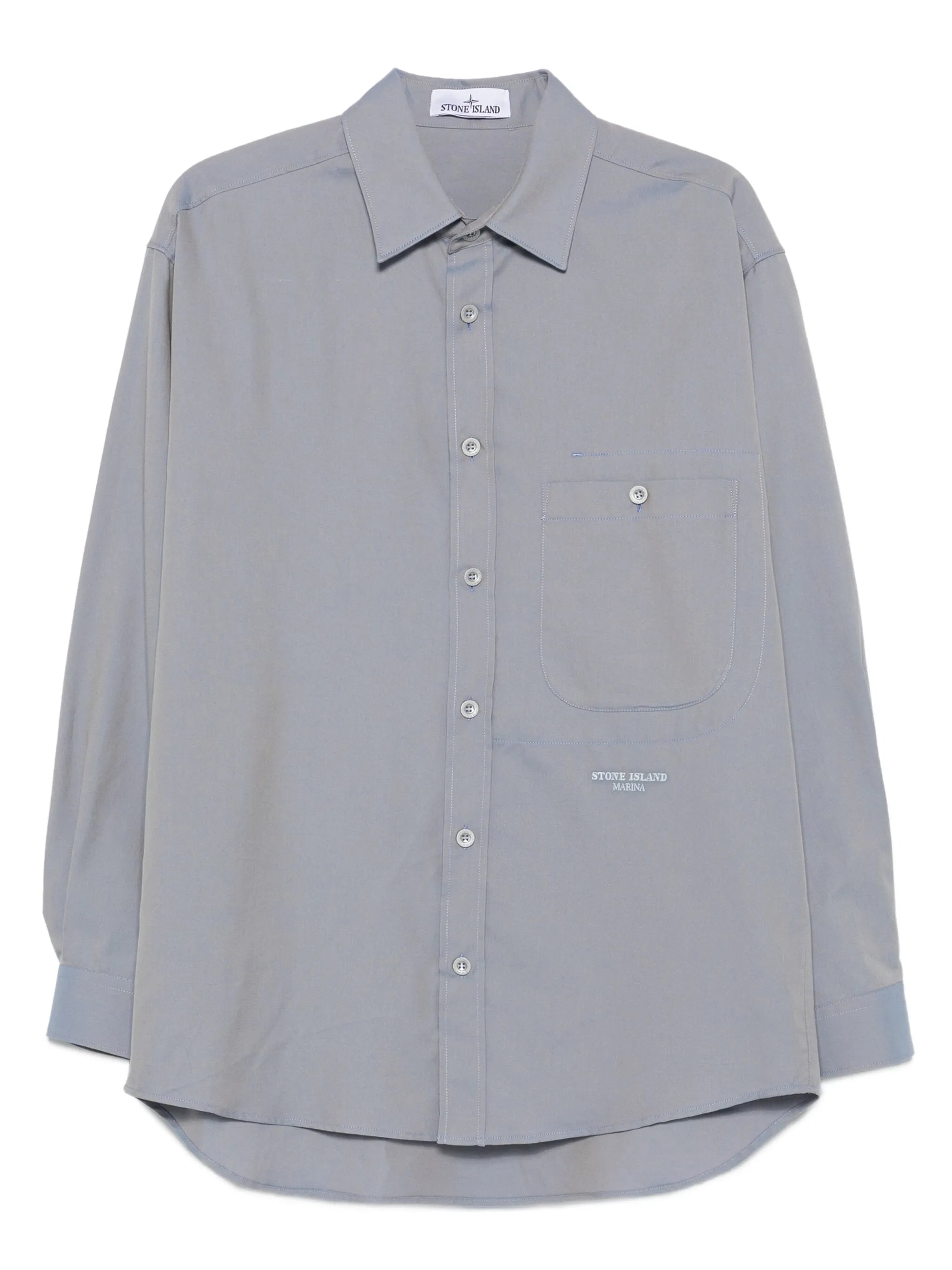 patch-pocket button-down shirt