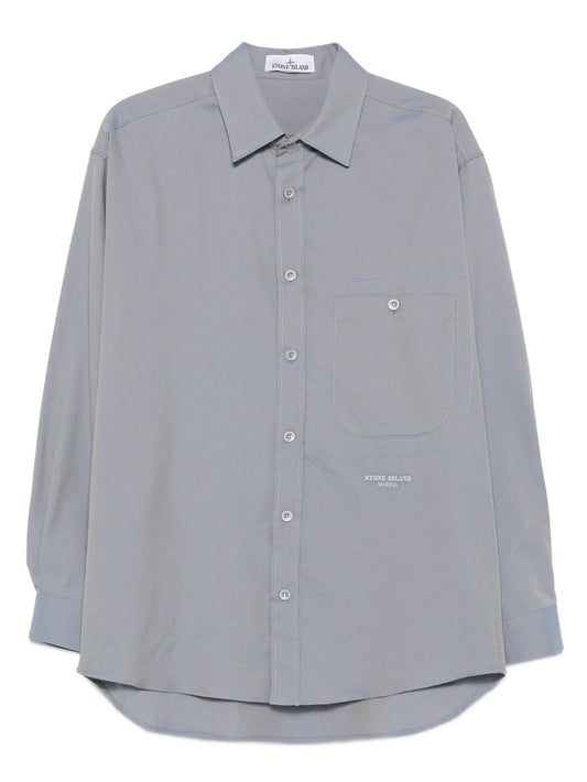patch-pocket button-down shirt