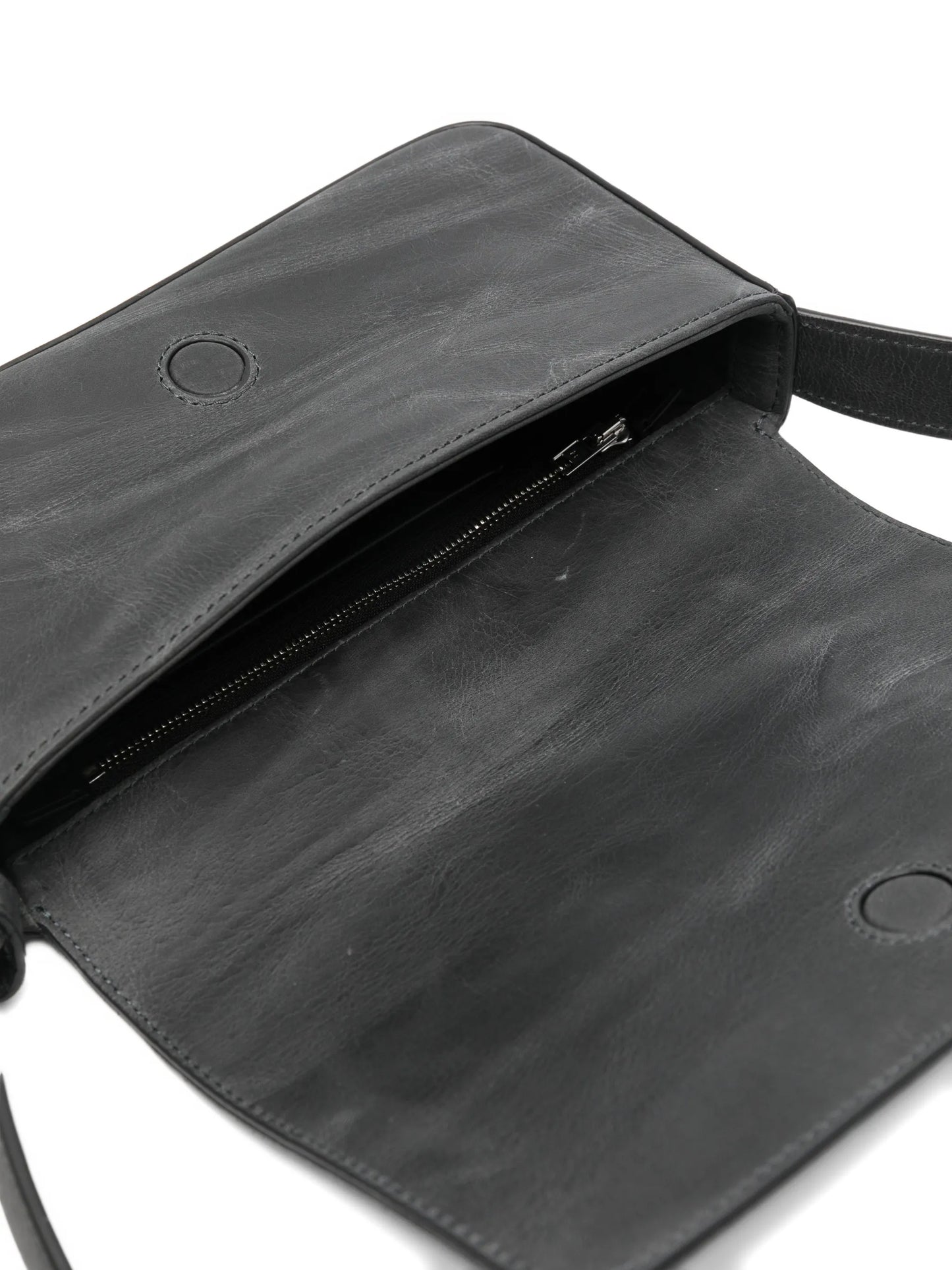 flap leather crossbody bag