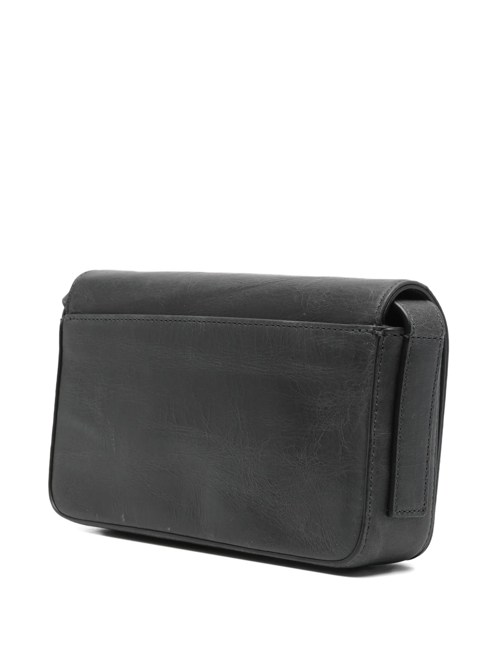 flap leather crossbody bag