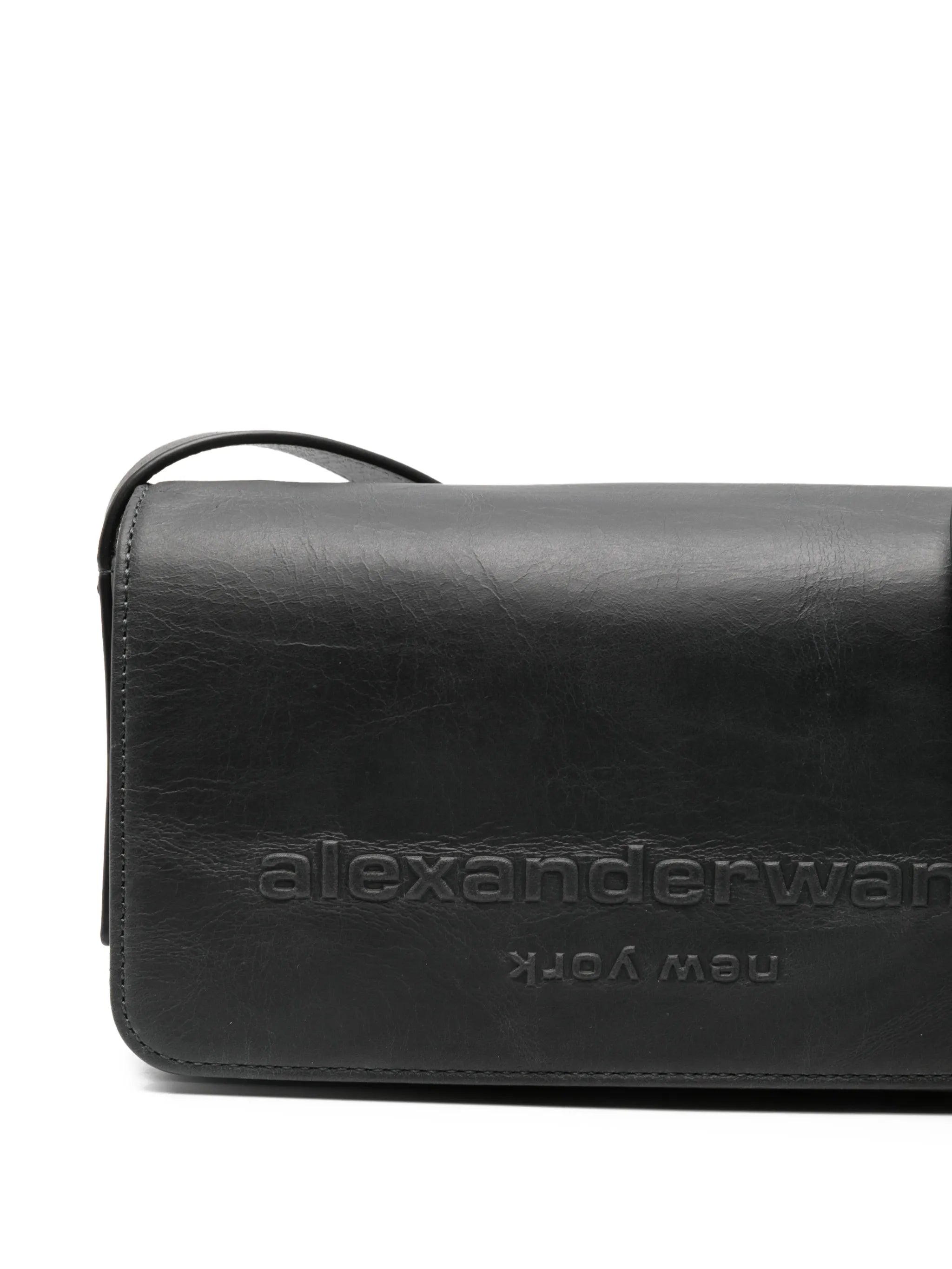 flap leather crossbody bag