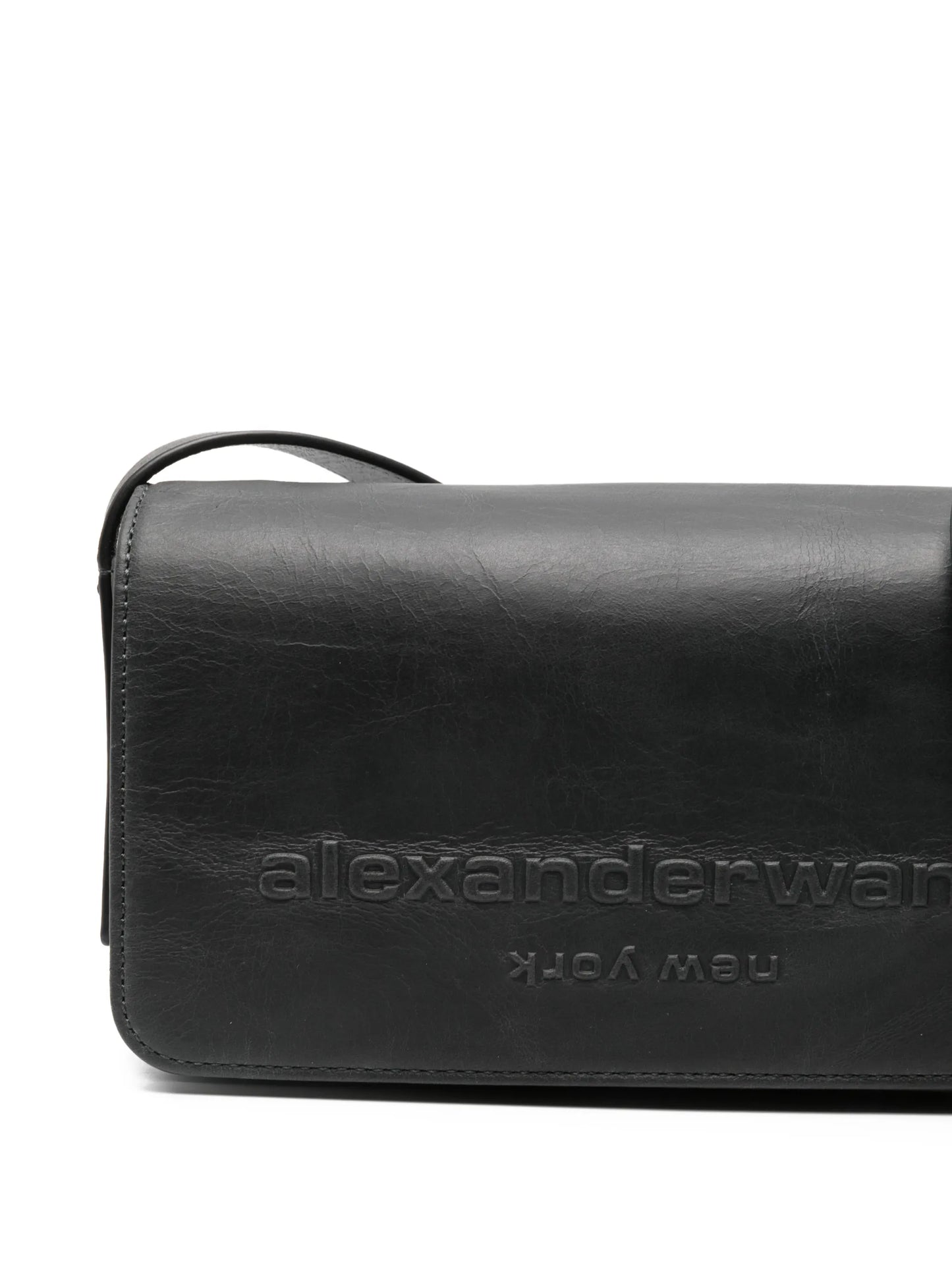 flap leather crossbody bag