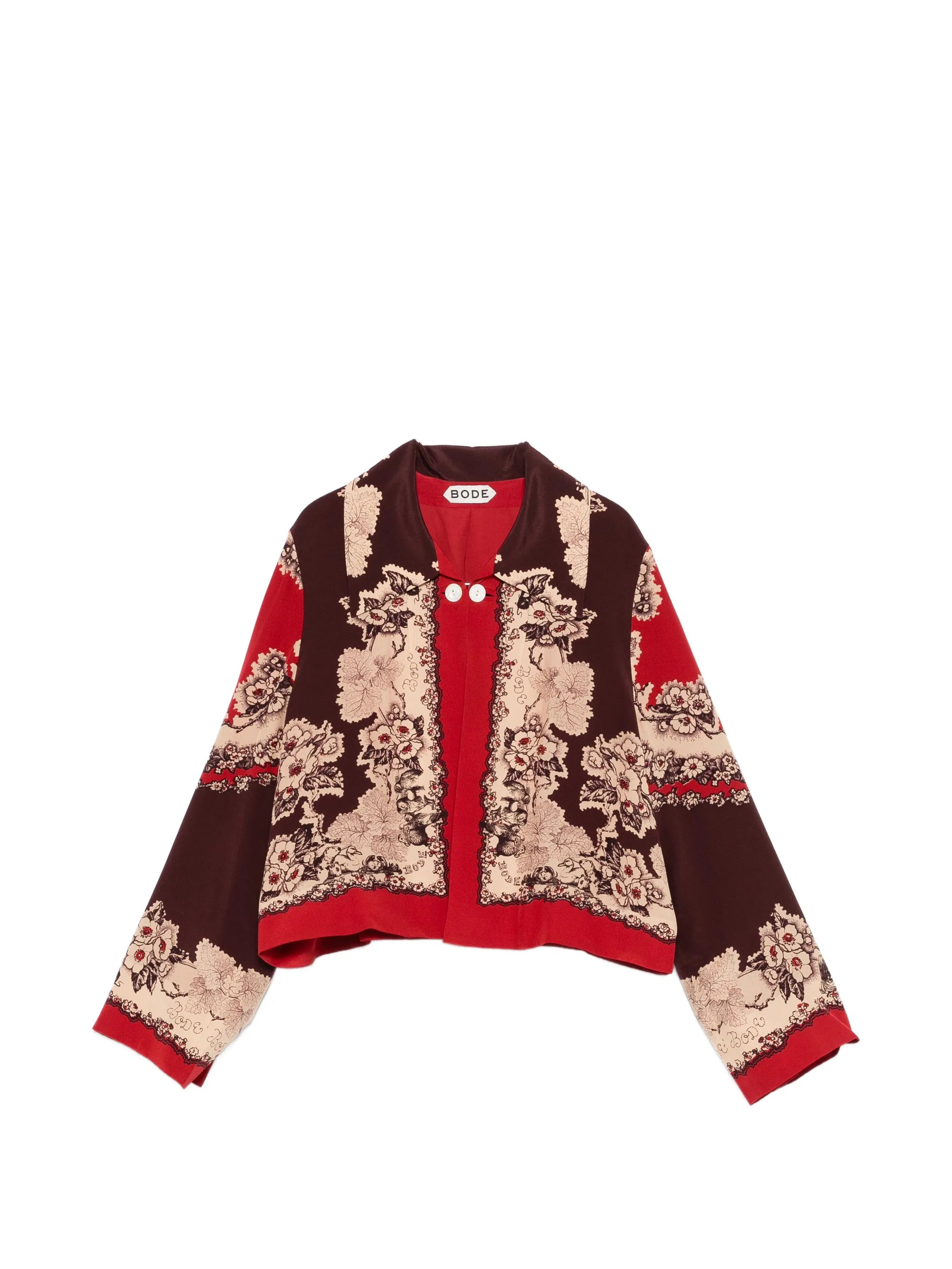floral button jacket