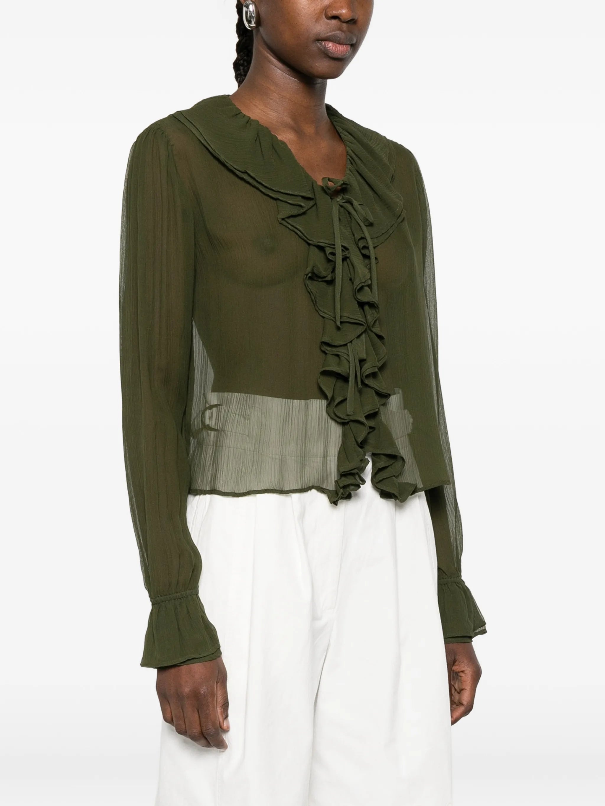 Flounce blouse