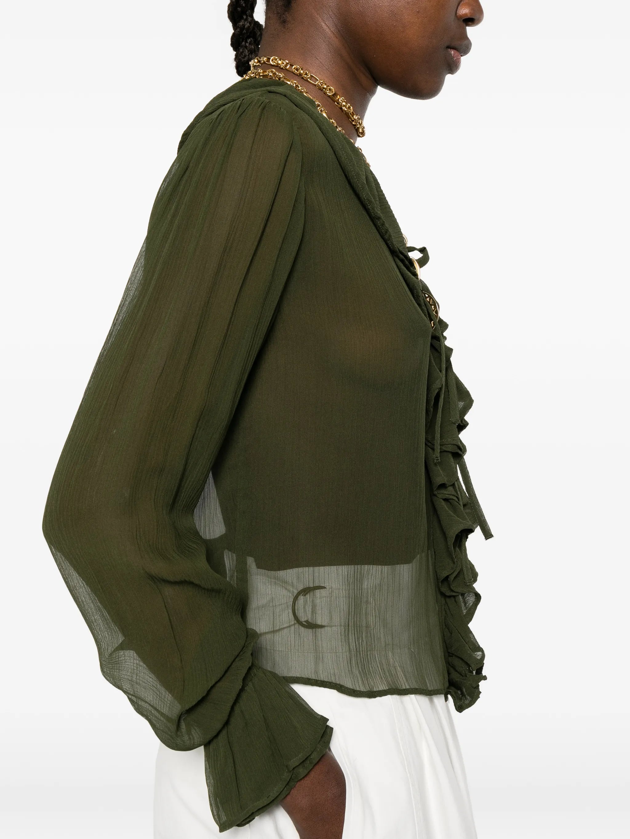 Flounce blouse